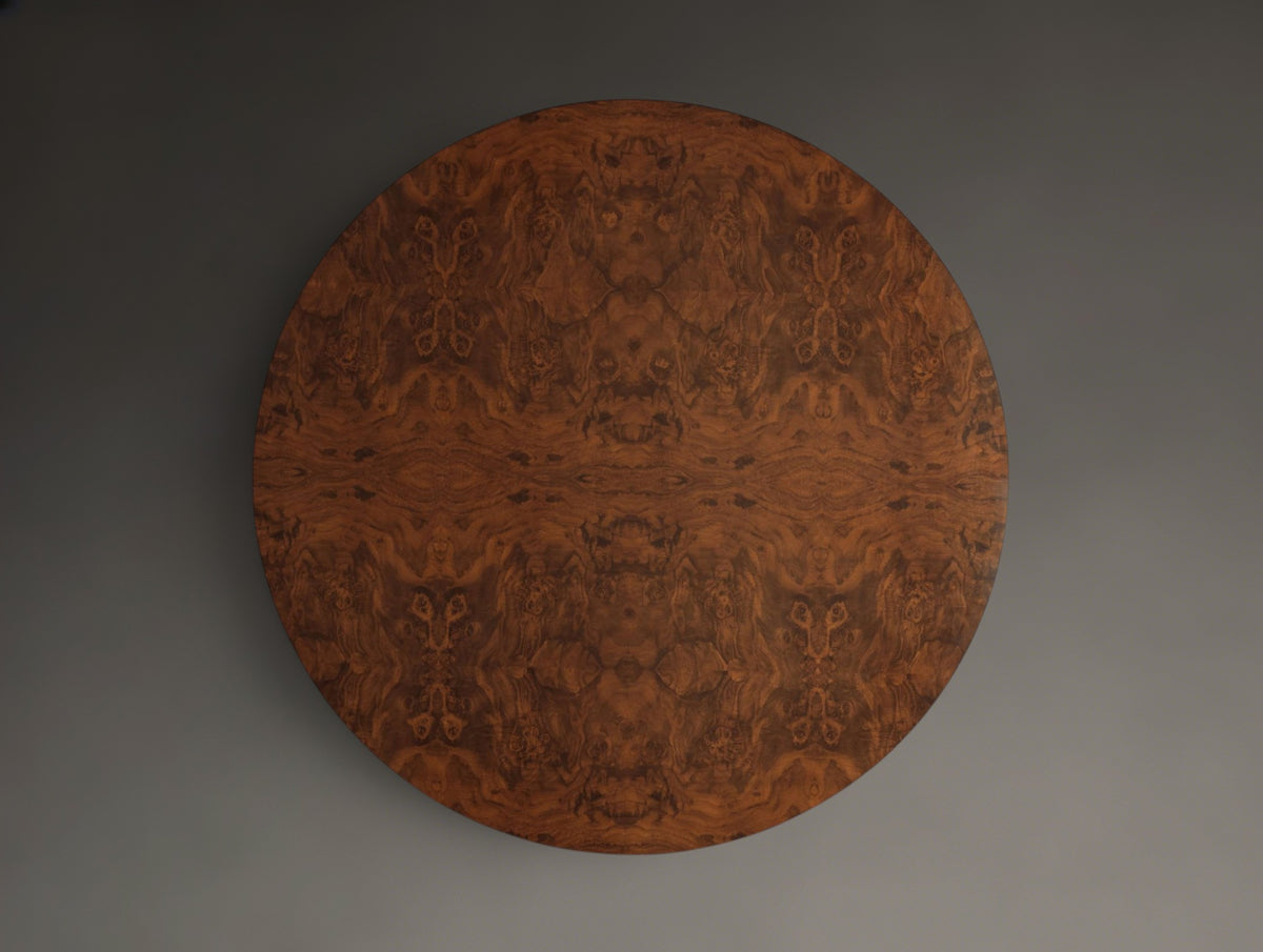 Burlwood Burl Round Coffee Table