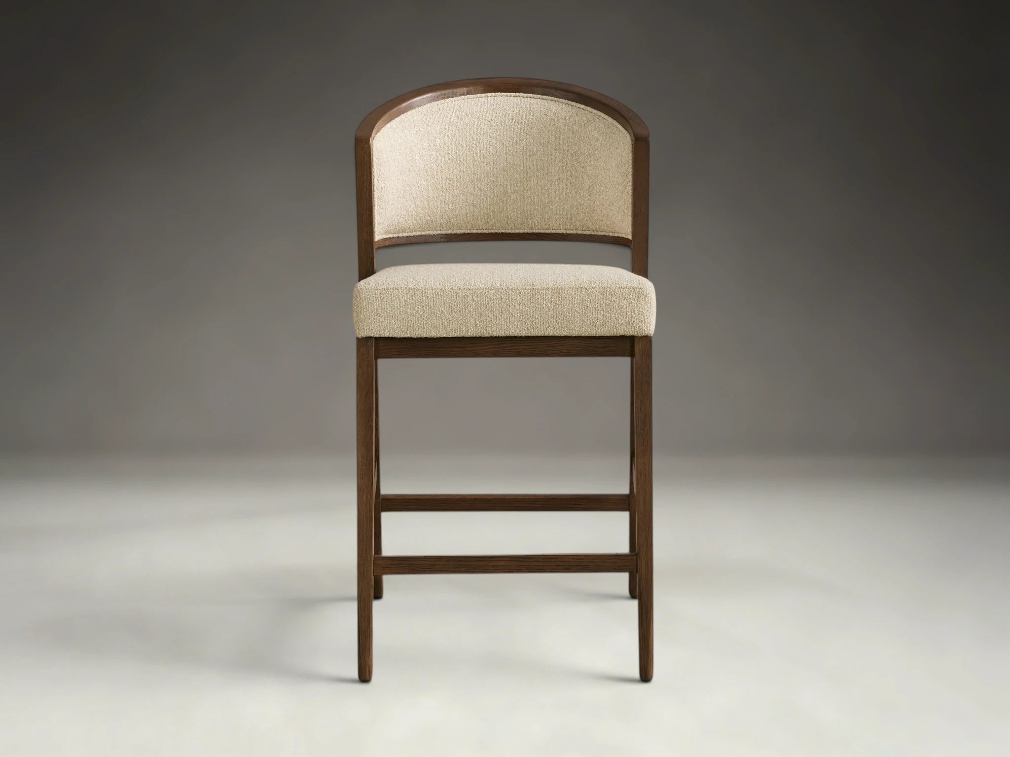 Aimay Upholstered Back Armless Counter Stool