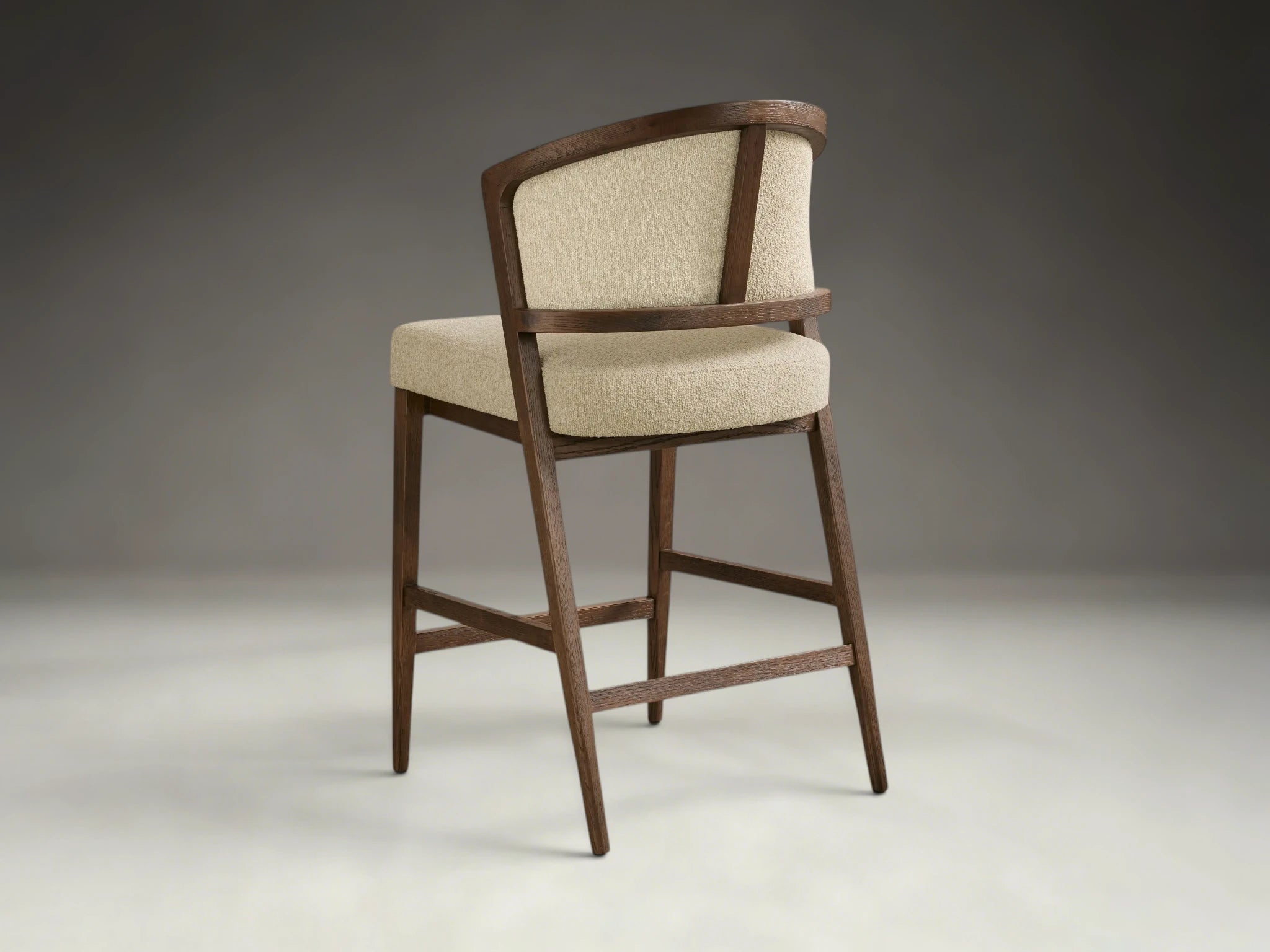 Aimay Upholstered Back Armless Counter Stool