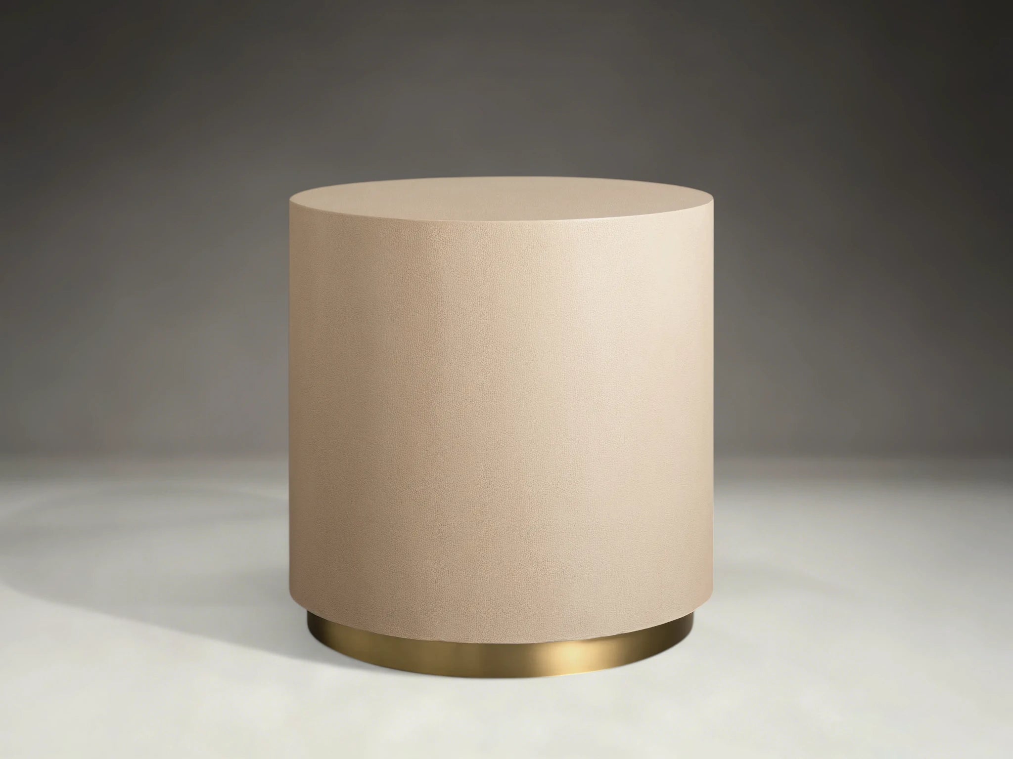 Malvern Round Plinth End Table