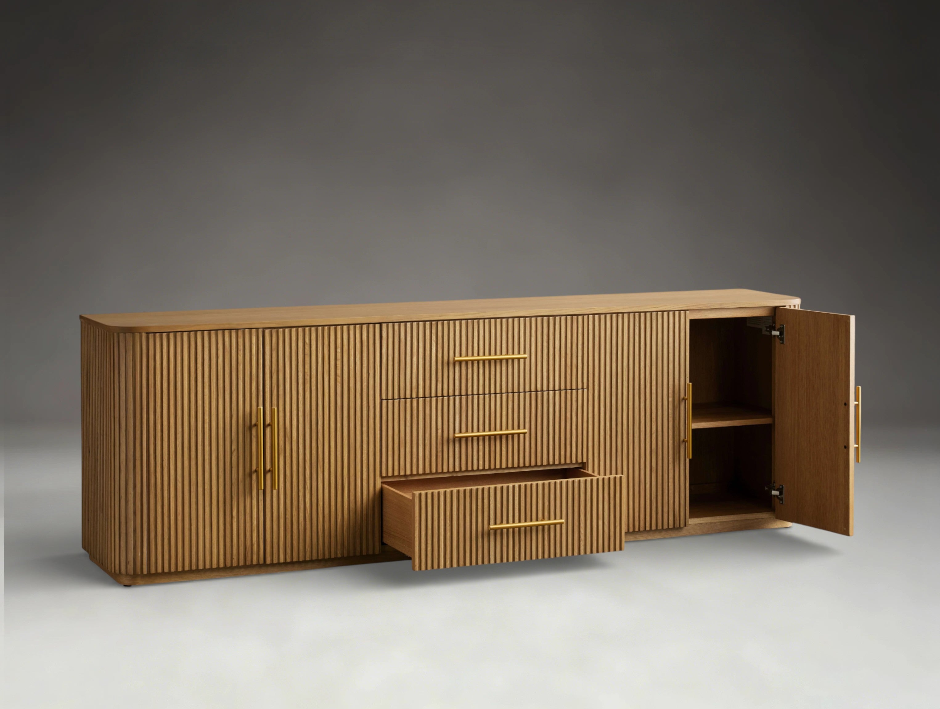 Pinecrest Wood Sideboard with Drawers
