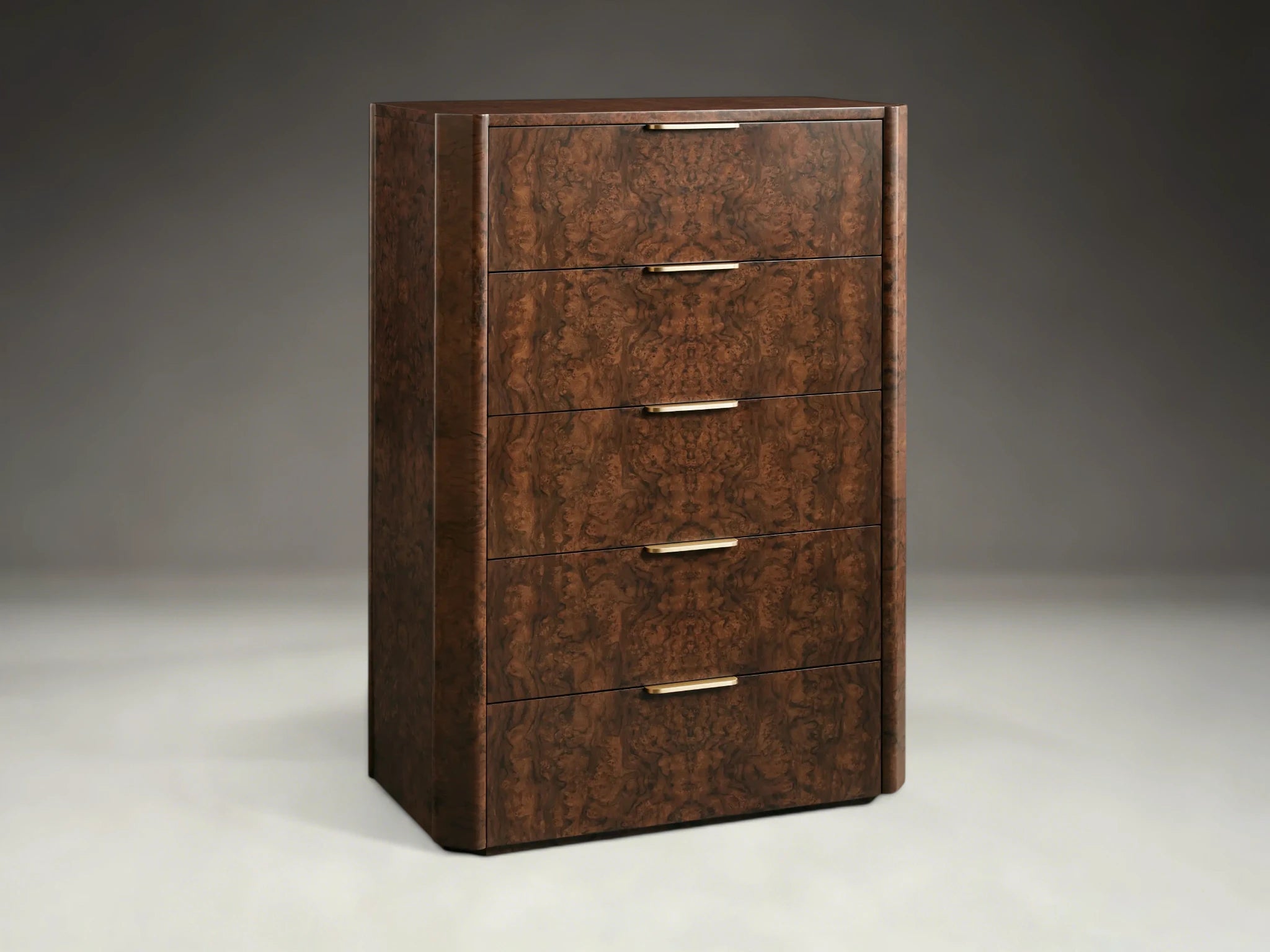 Morlen Burl Five-Drawer Dresser