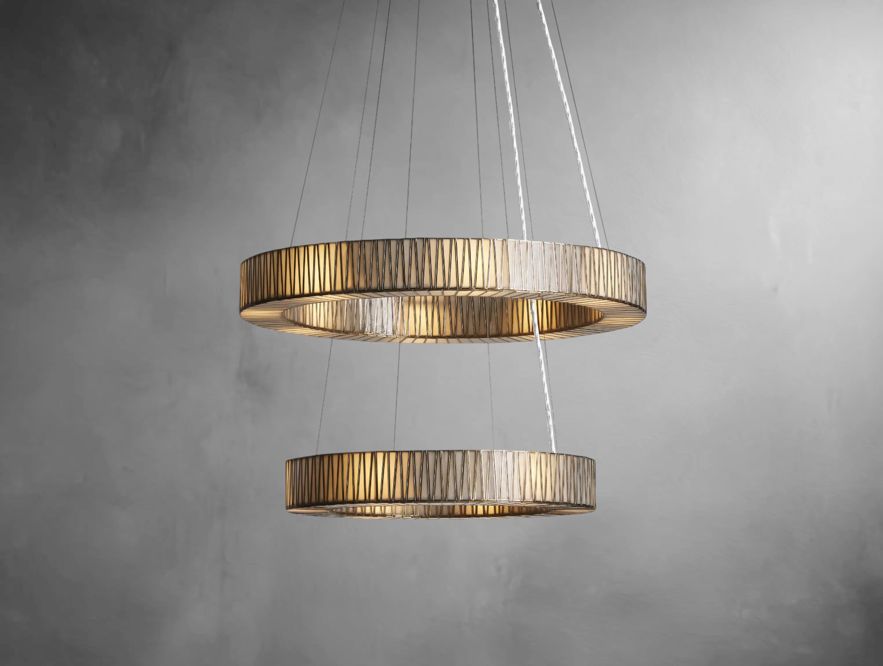 Jannet 2-Tier Round Chandelier