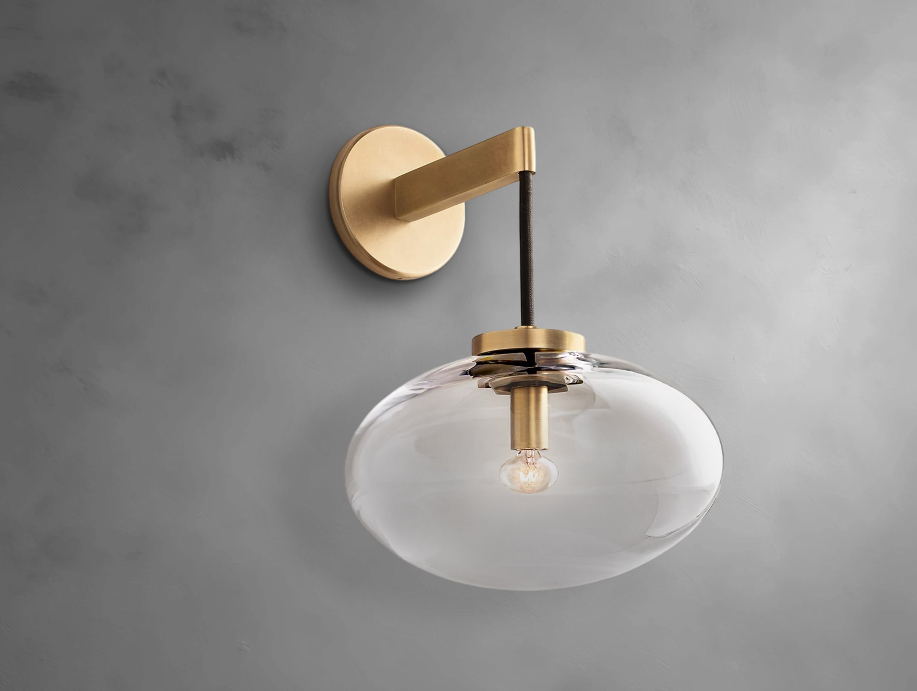 Elara Clear Glass Sconce