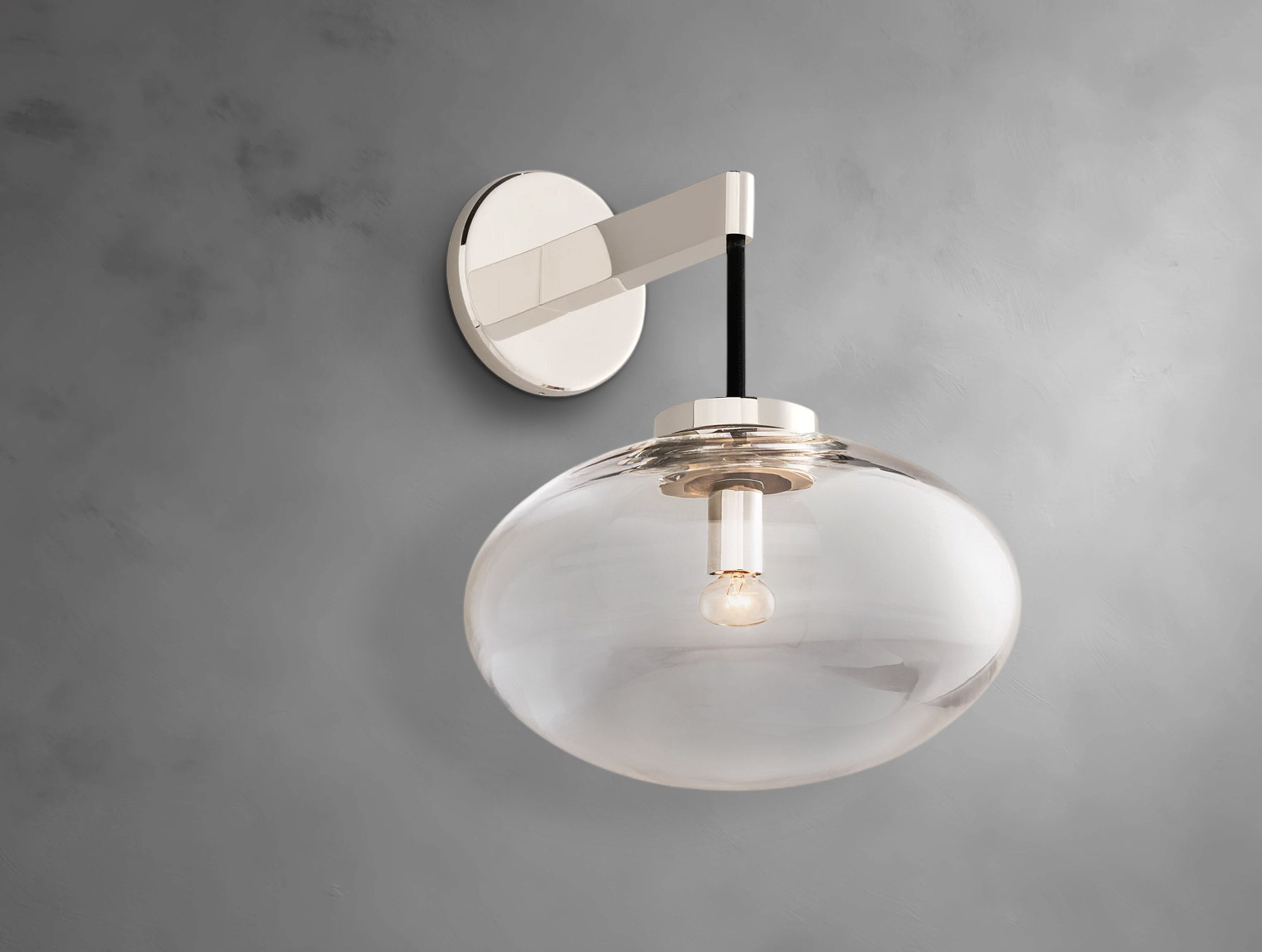 Elara Clear Glass Sconce