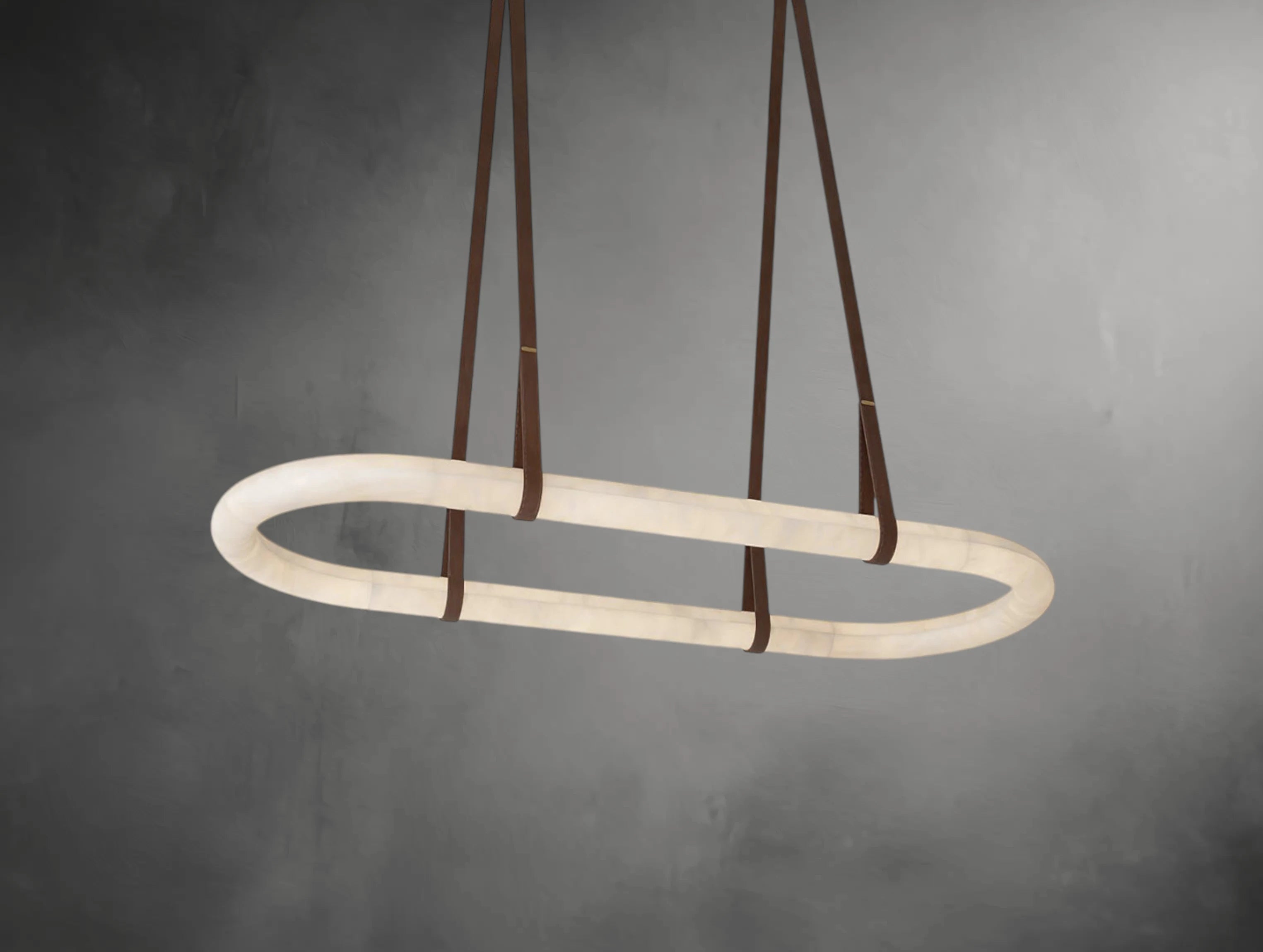 Velmora Alabaster Loop Pendant