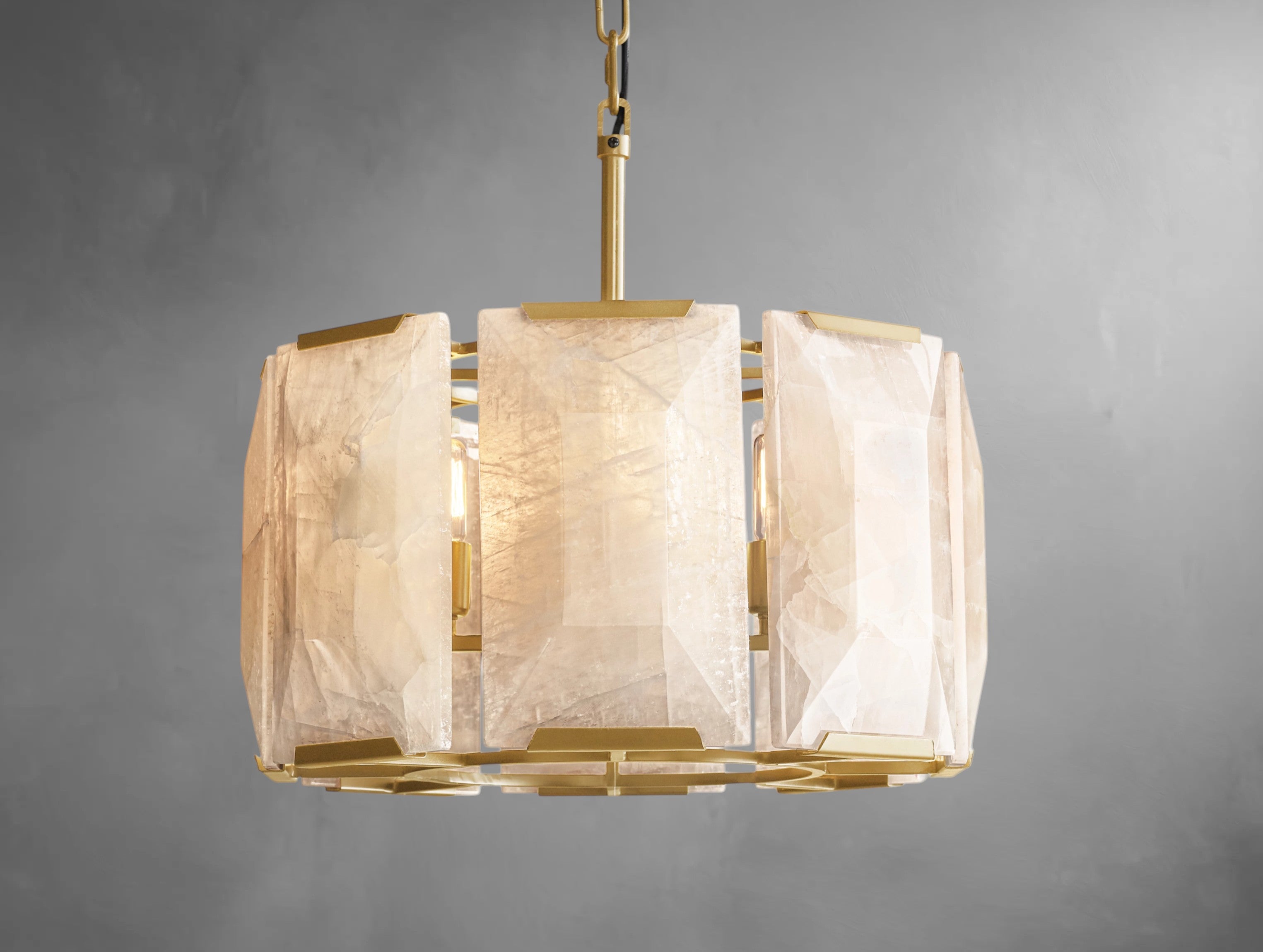 Halone Calcite Round Chandelier