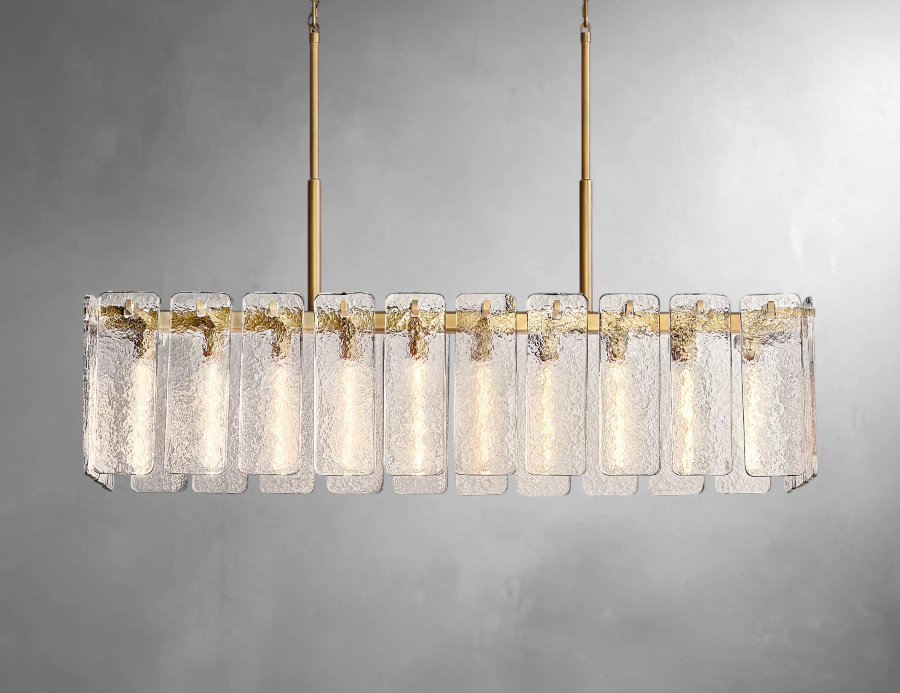 karamatte Glass Rectangular Chandelier