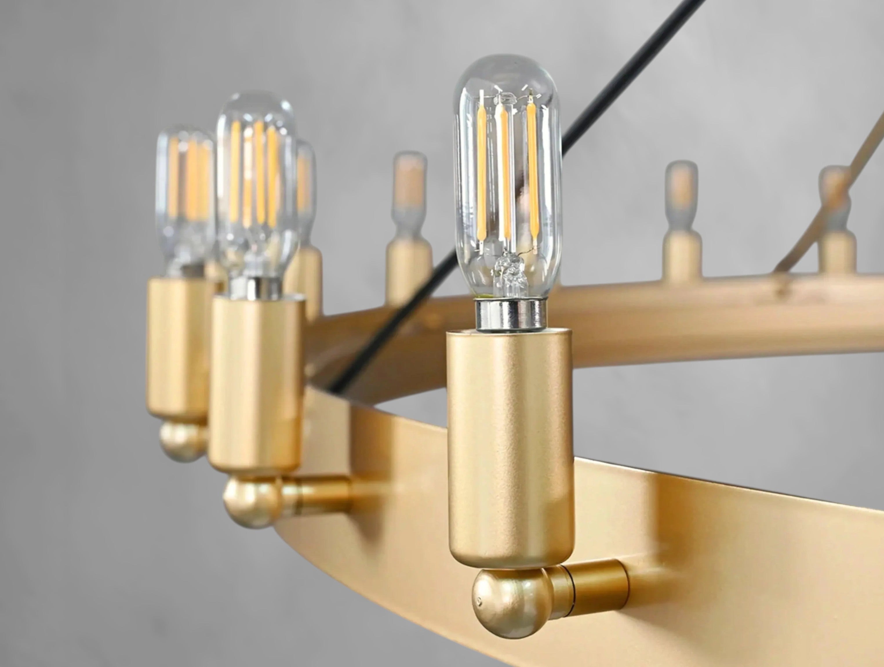 Kemion Vintage Filament Two-Tier Chandelier
