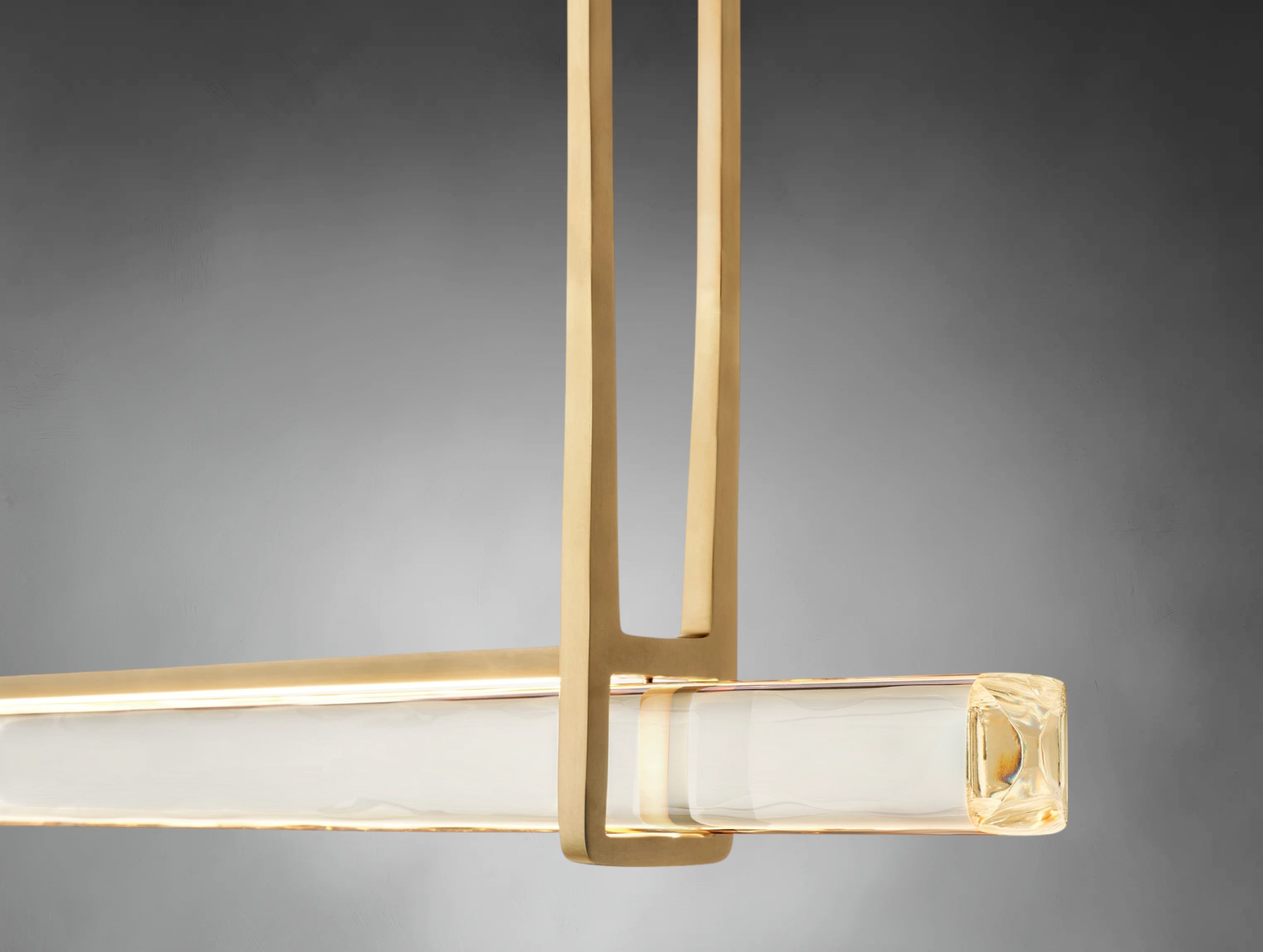 Avenor Crystal Single Bar Linear Chandelier