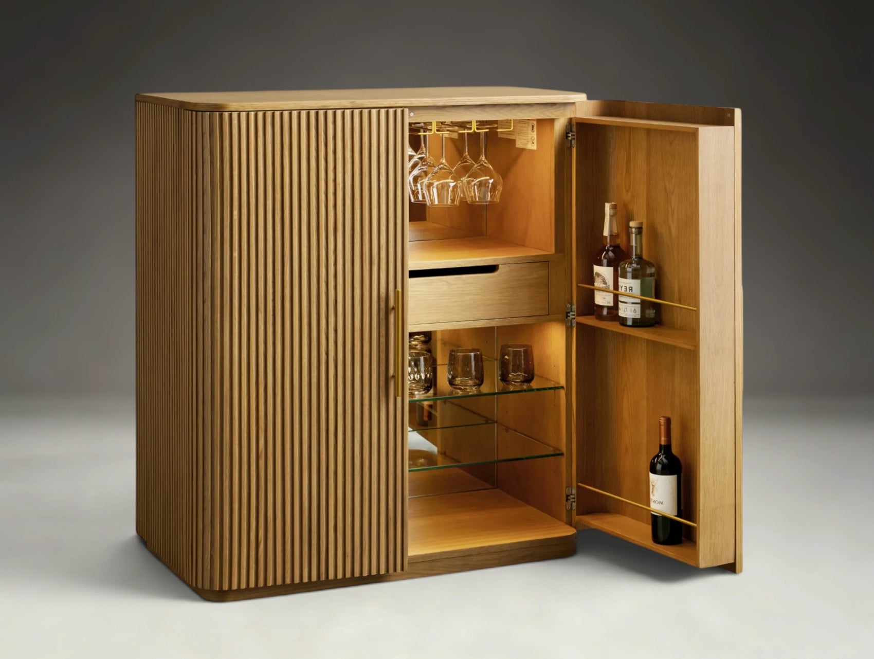 Pinecrest Wood Bar Cabinet