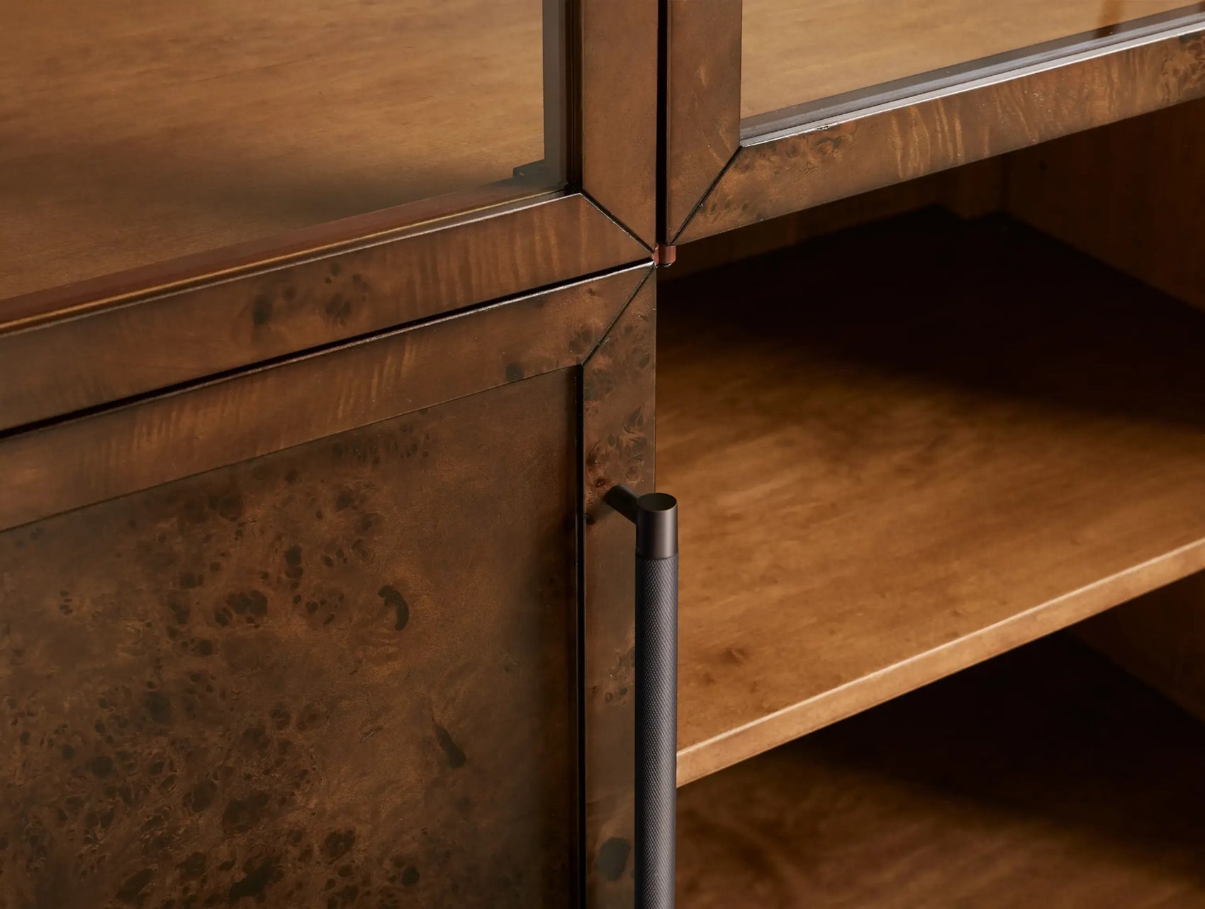 Harlan Burl Glass Cabinet
