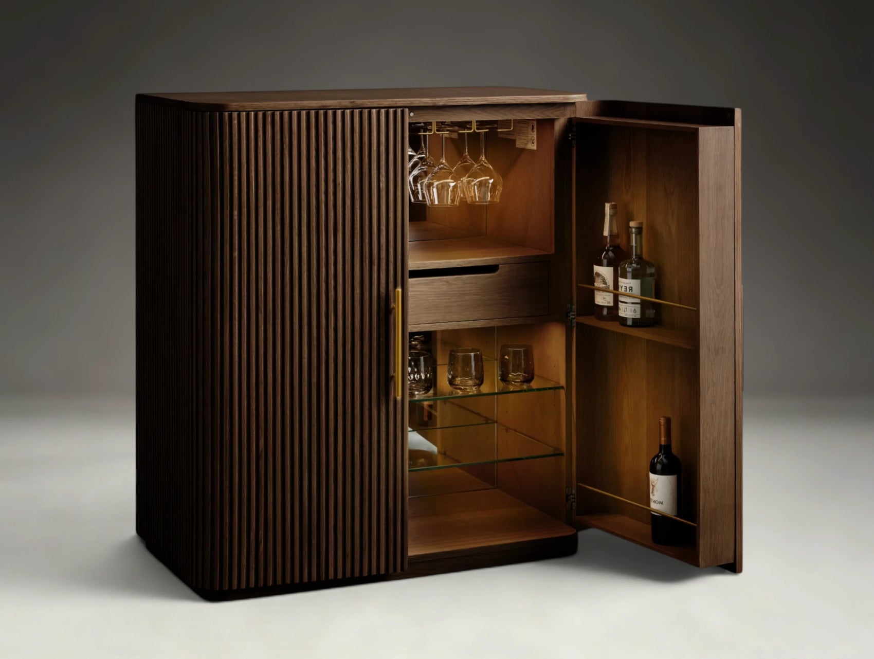 Pinecrest Wood Bar Cabinet