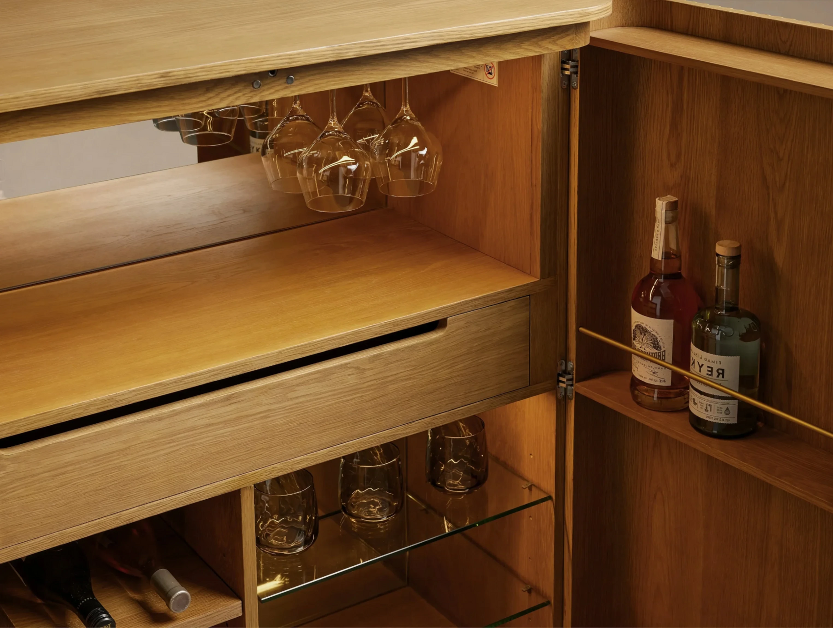 Pinecrest Wood Bar Cabinet