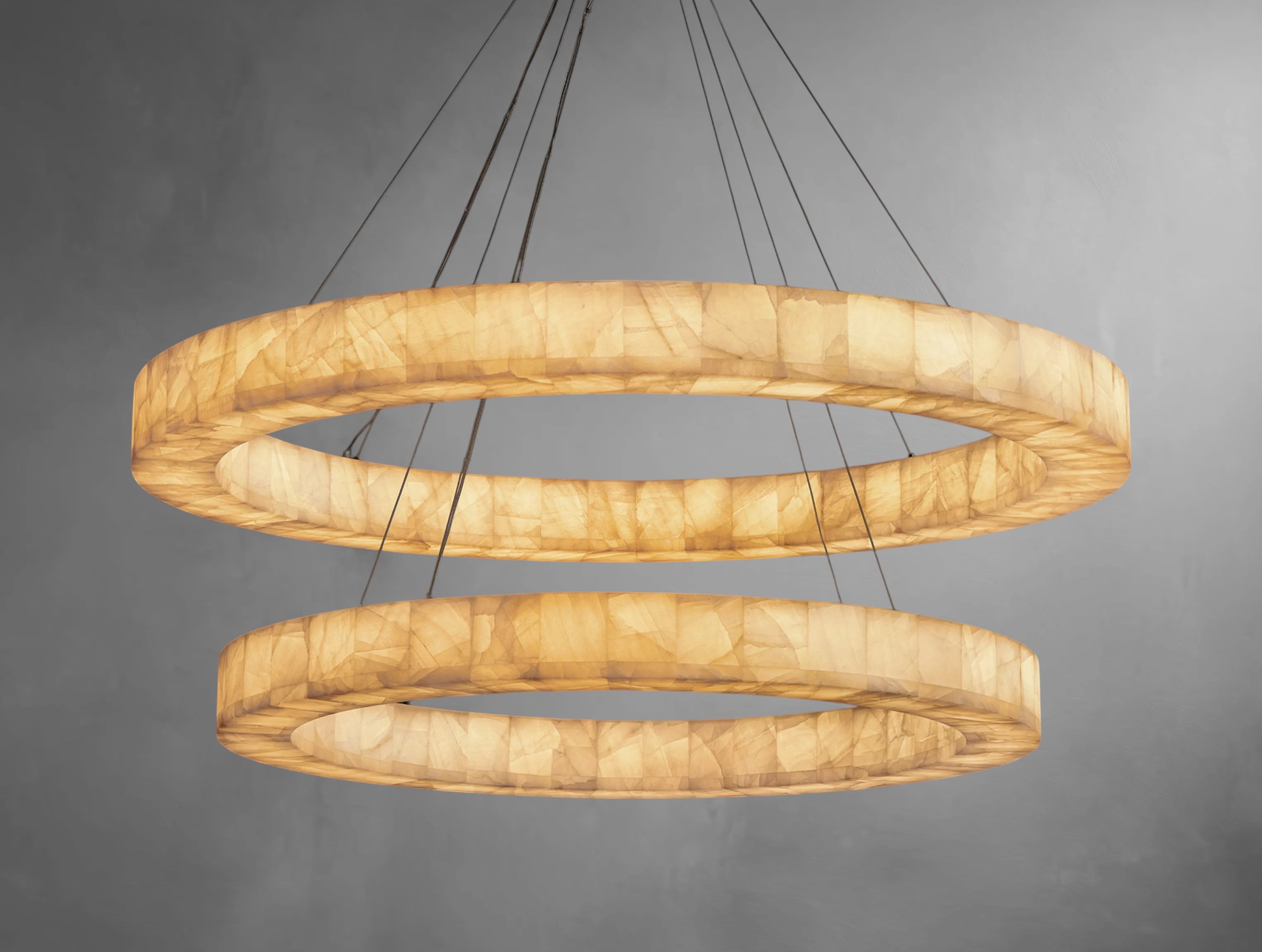Ralune Lueur Two-Tier Round Chandelier