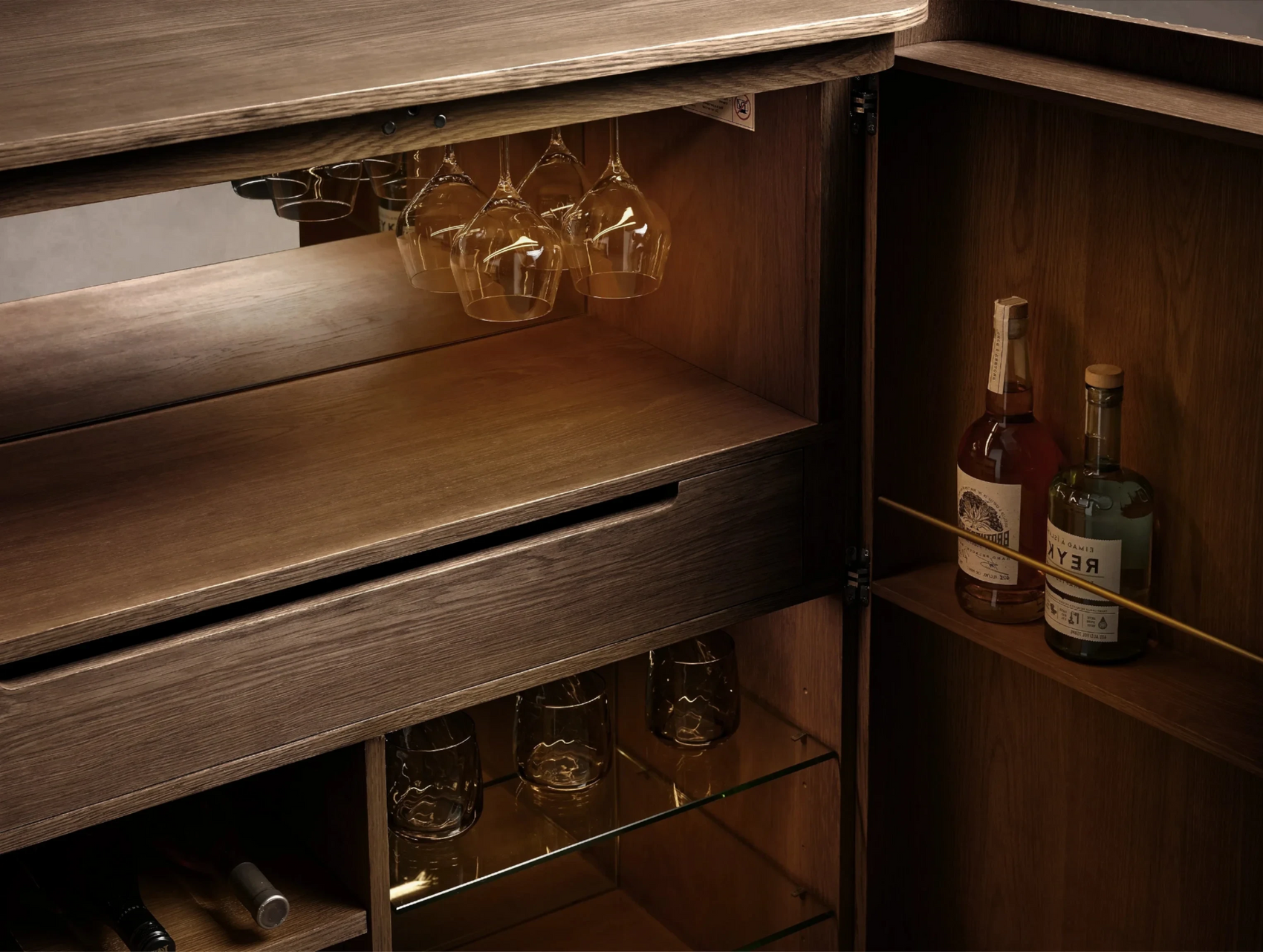 Pinecrest Wood Bar Cabinet