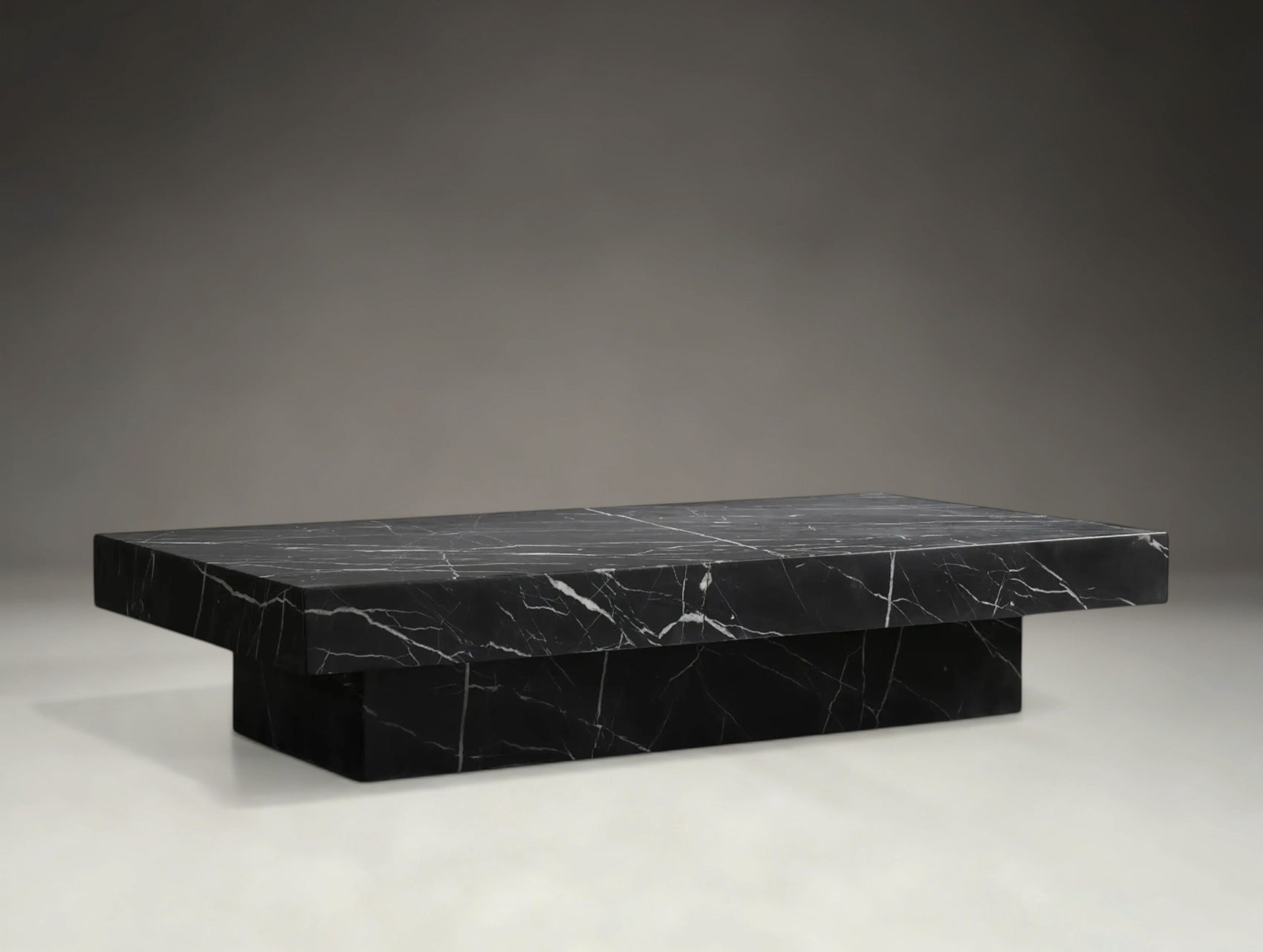 Burlwood Stone Coffee Table