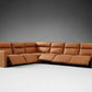 Roland Leather Six-Piece Motion Corner Sectional
