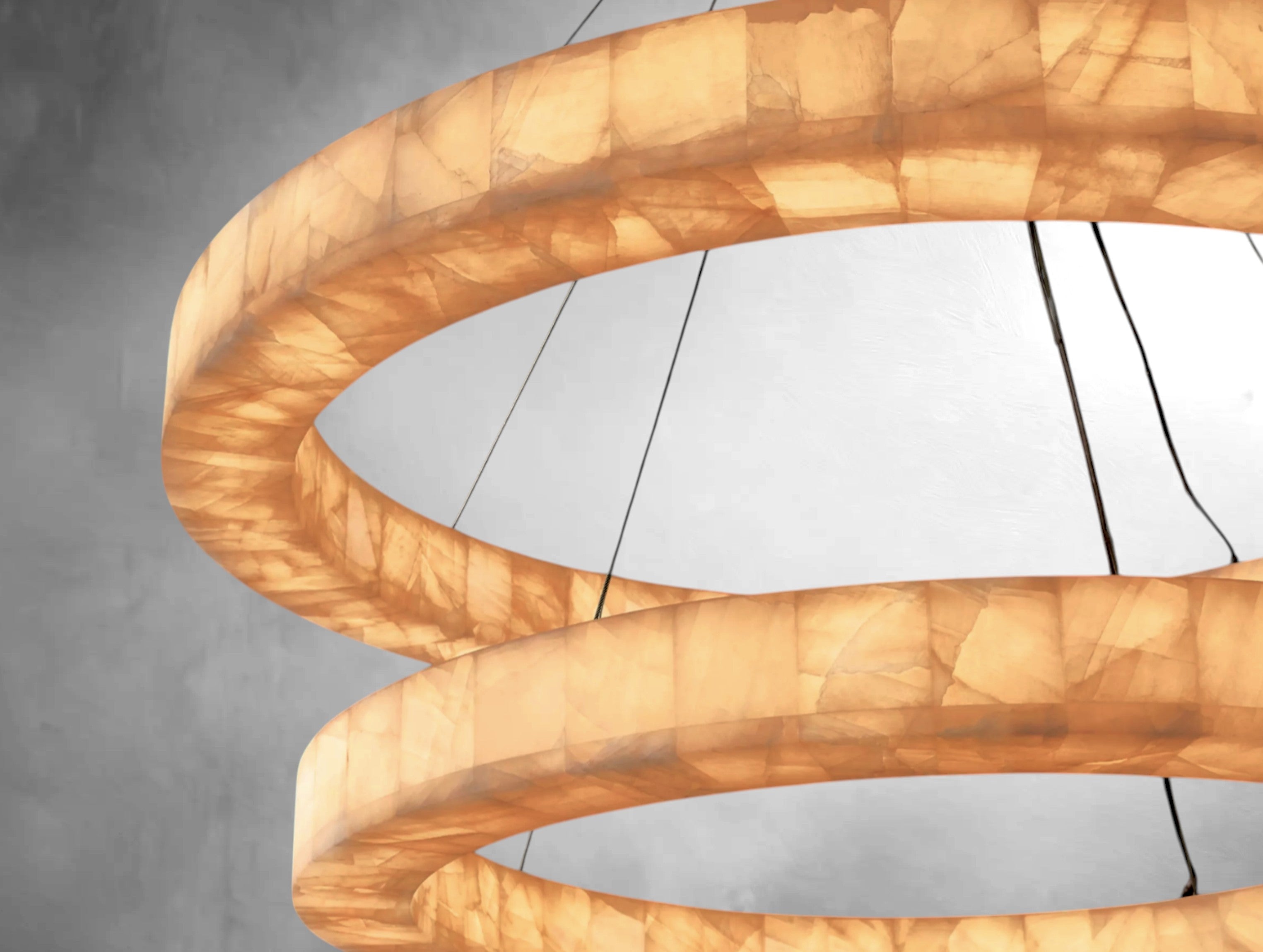 Ralune Lueur Two-Tier Round Chandelier