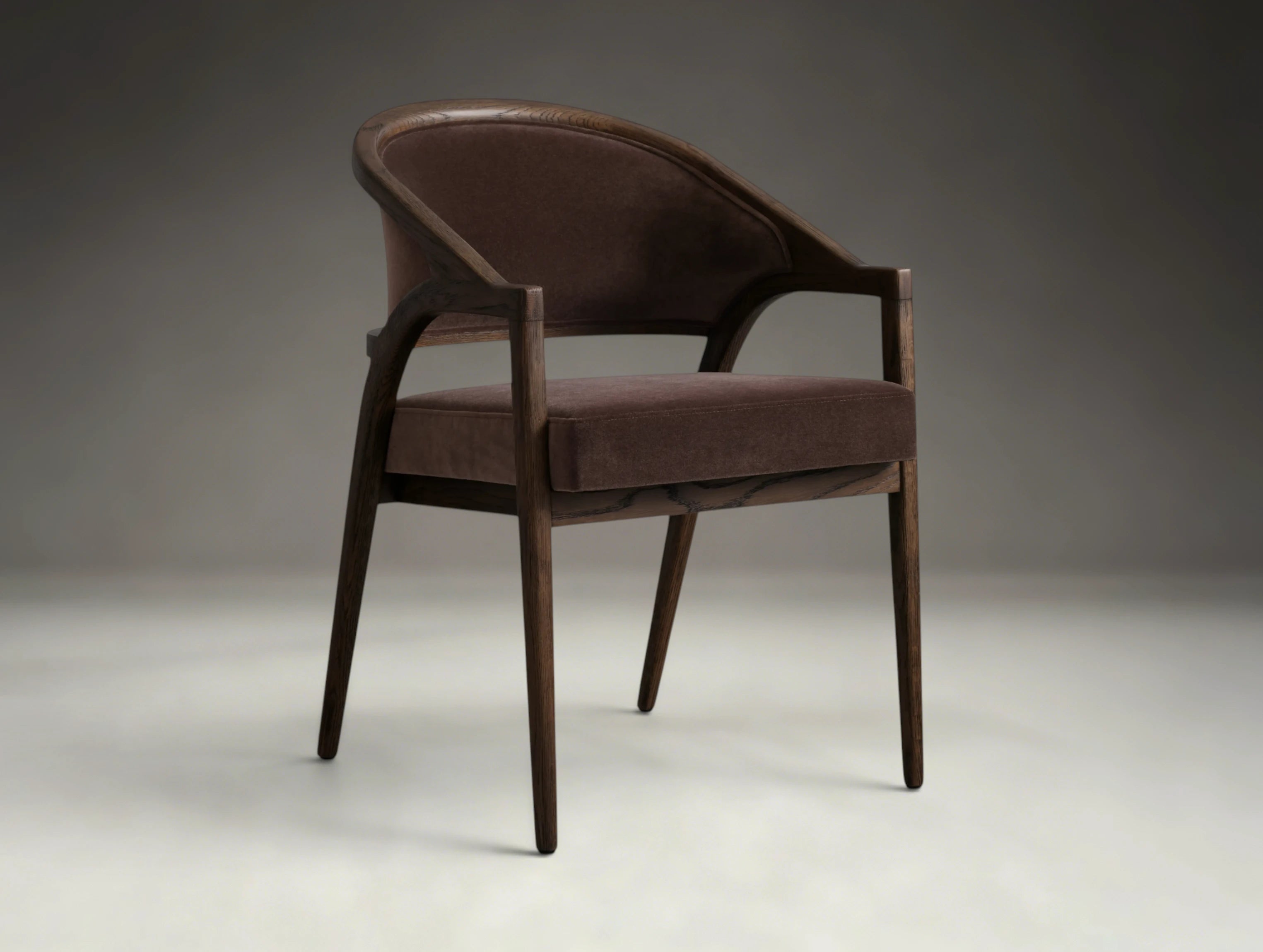 Aimay Upholstered Back Dining Arm Chair