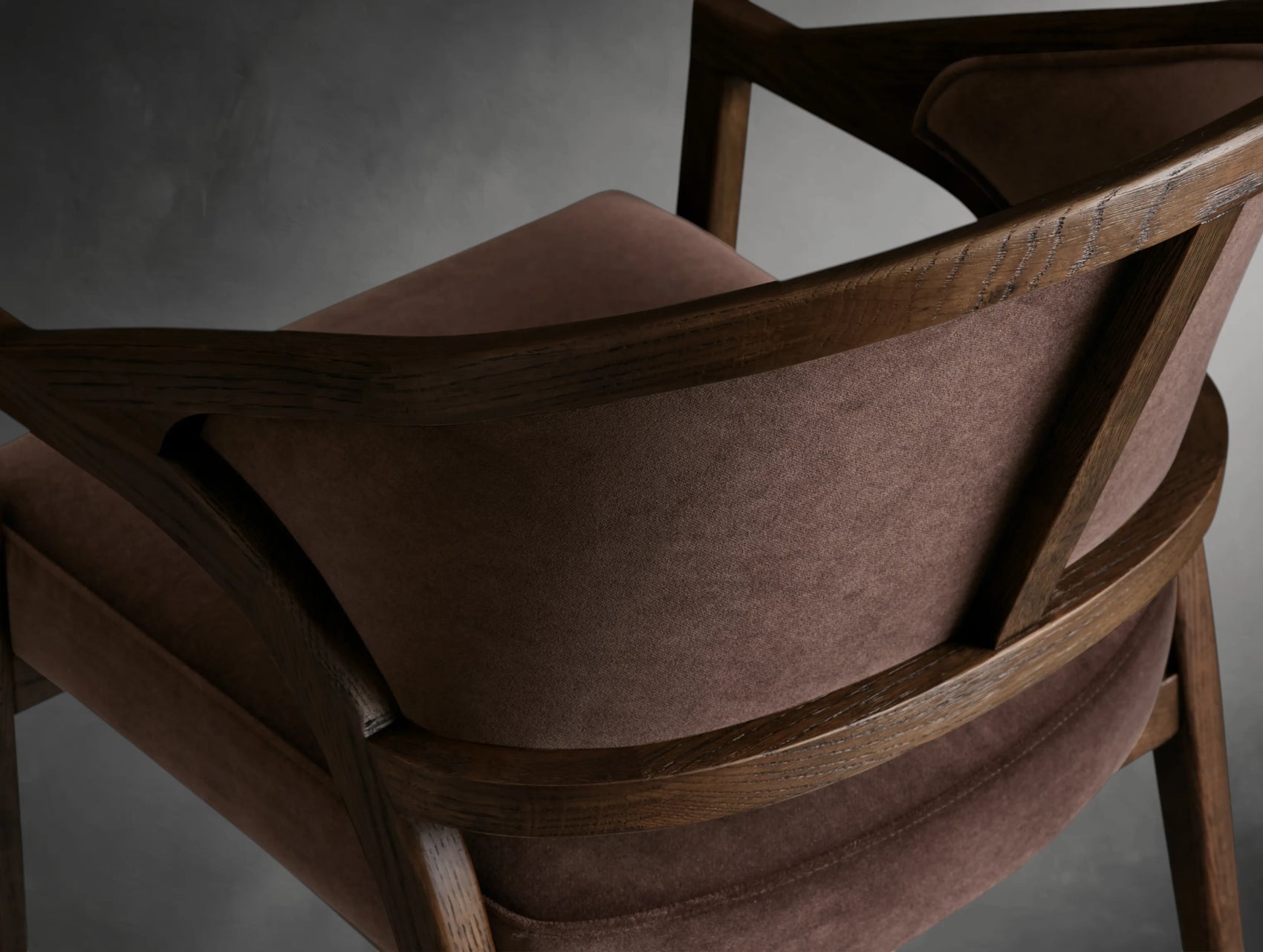 Aimay Upholstered Back Dining Arm Chair