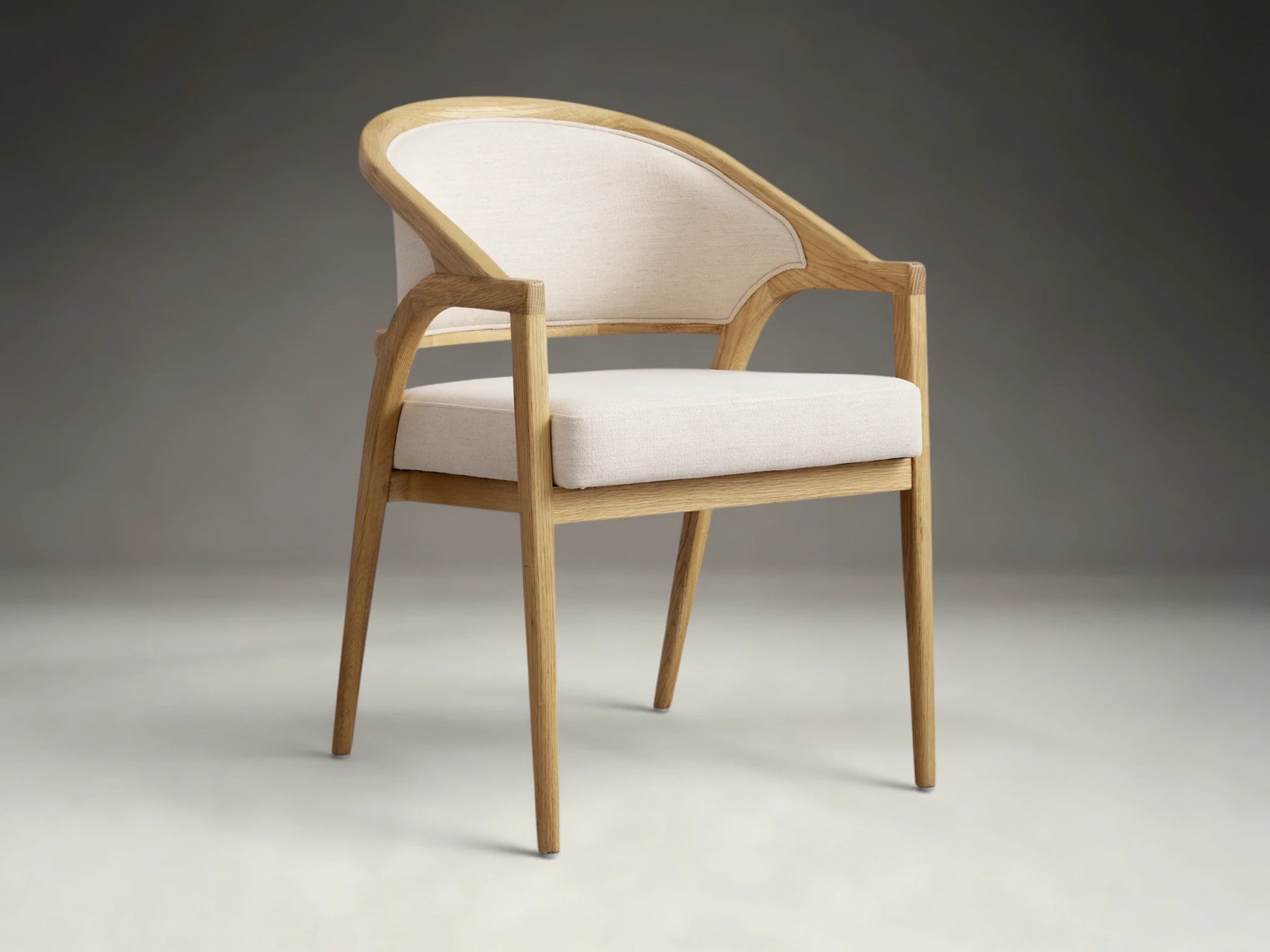 Aimay Upholstered Back Dining Arm Chair