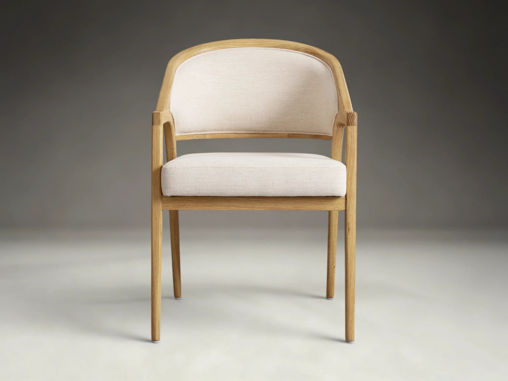 Aimay Upholstered Back Dining Arm Chair
