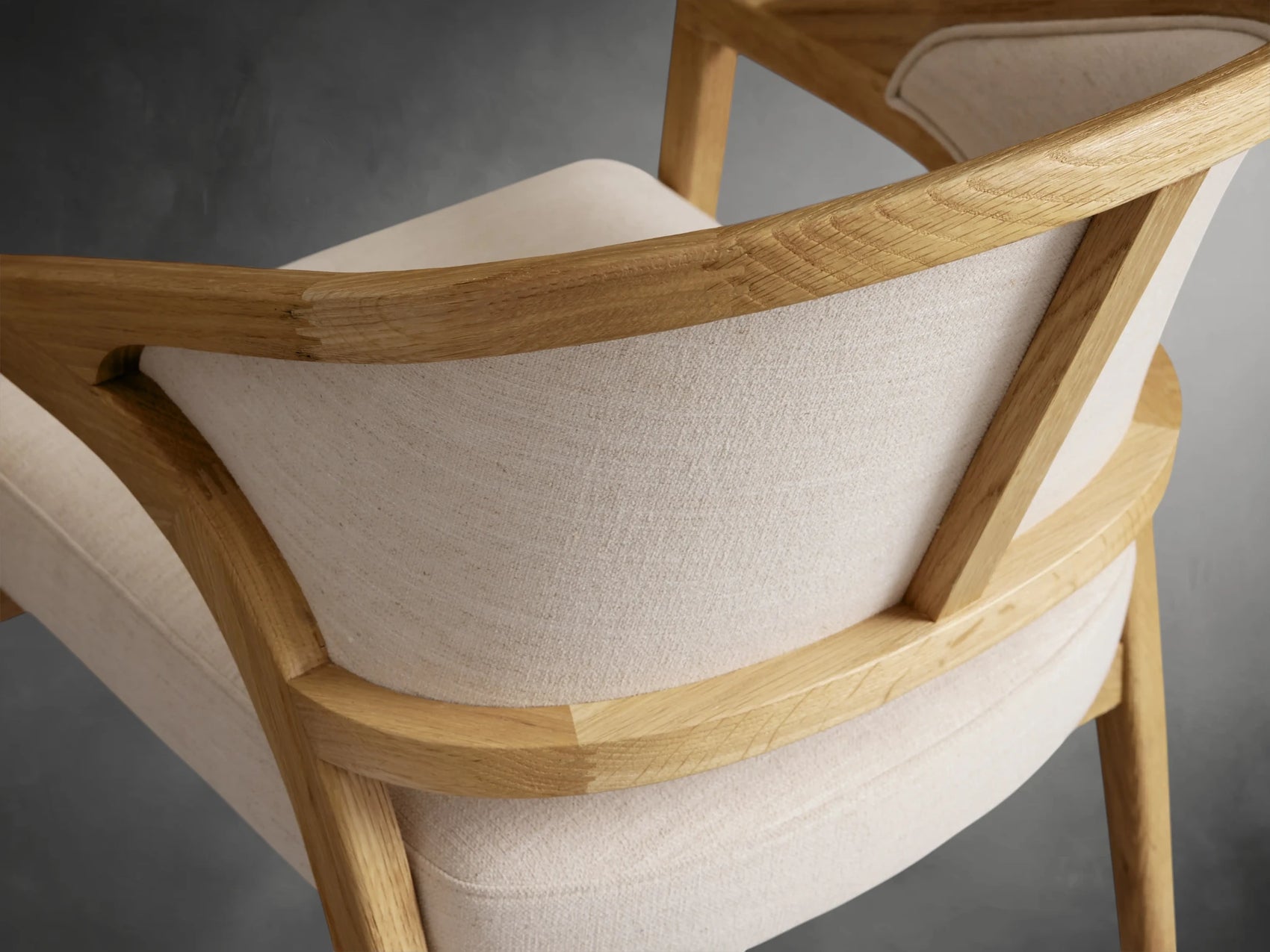 Aimay Upholstered Back Dining Arm Chair