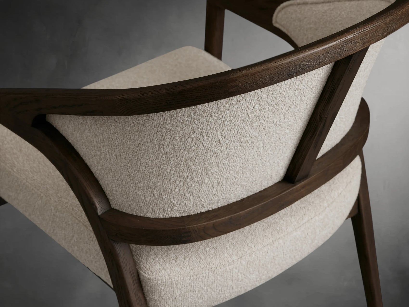 Aimay Upholstered Back Dining Arm Chair