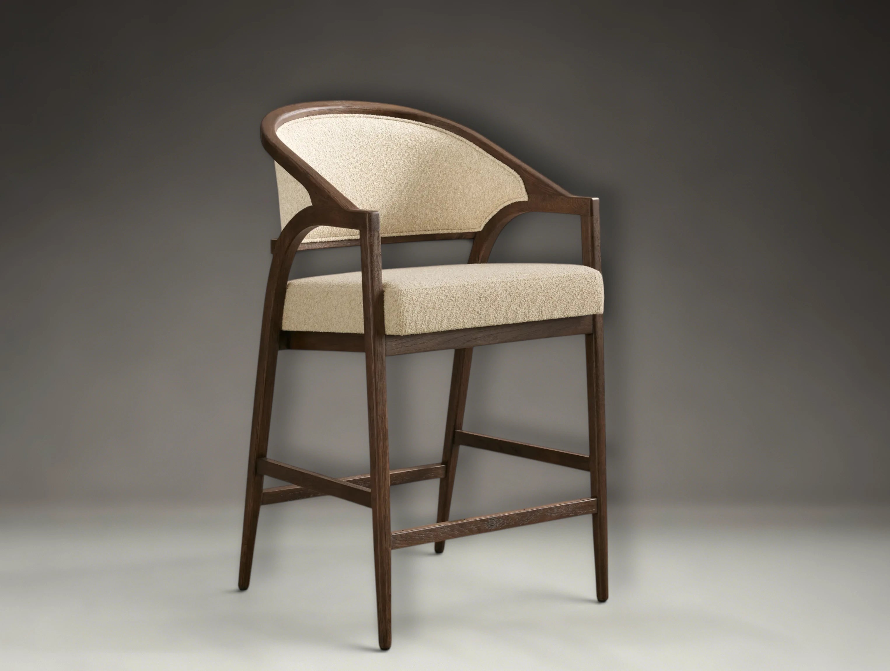Aimay Upholstered Back Counter Stool