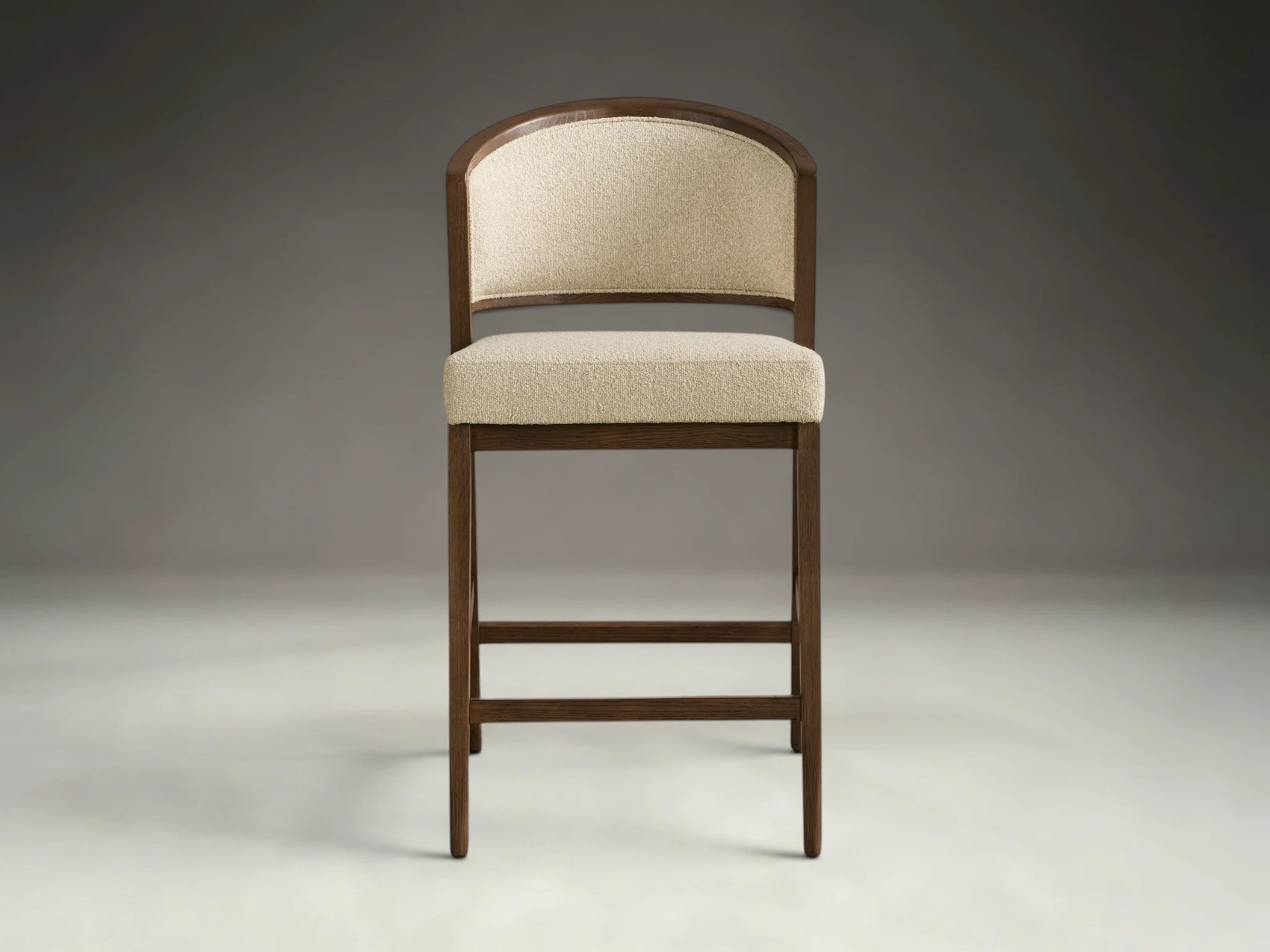 Aimay Upholstered Back Armless Counter Stool