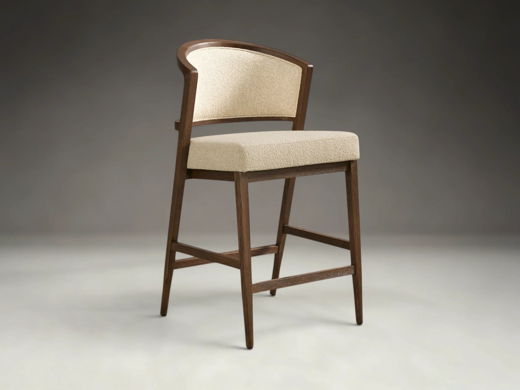 Aimay Upholstered Back Armless Counter Stool