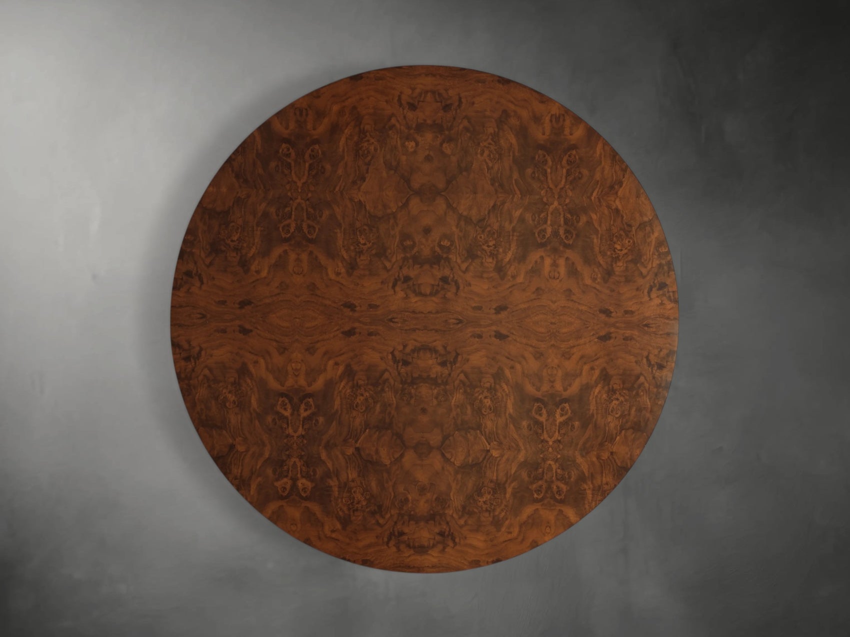 Burlwood Burl Round Coffee Table