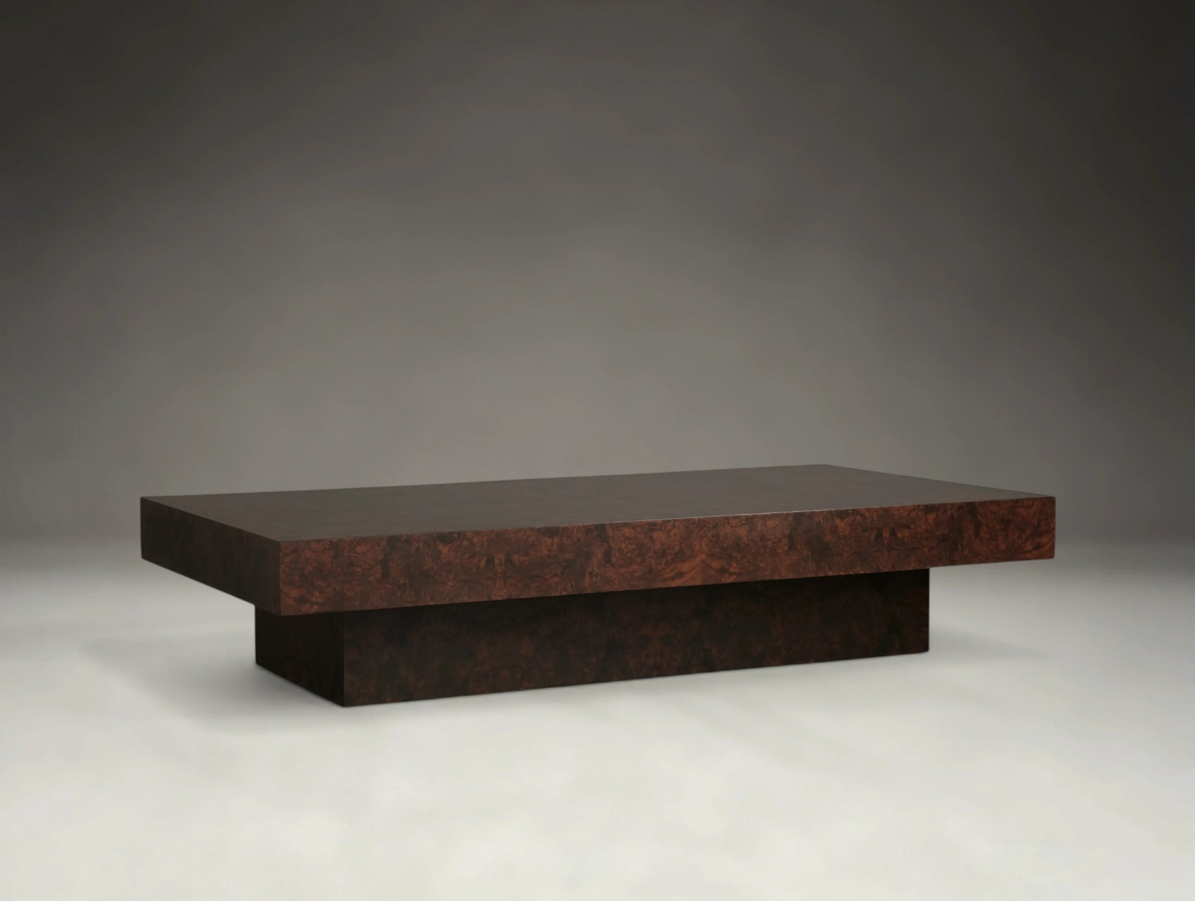 Burlwood Monolith Coffee Table