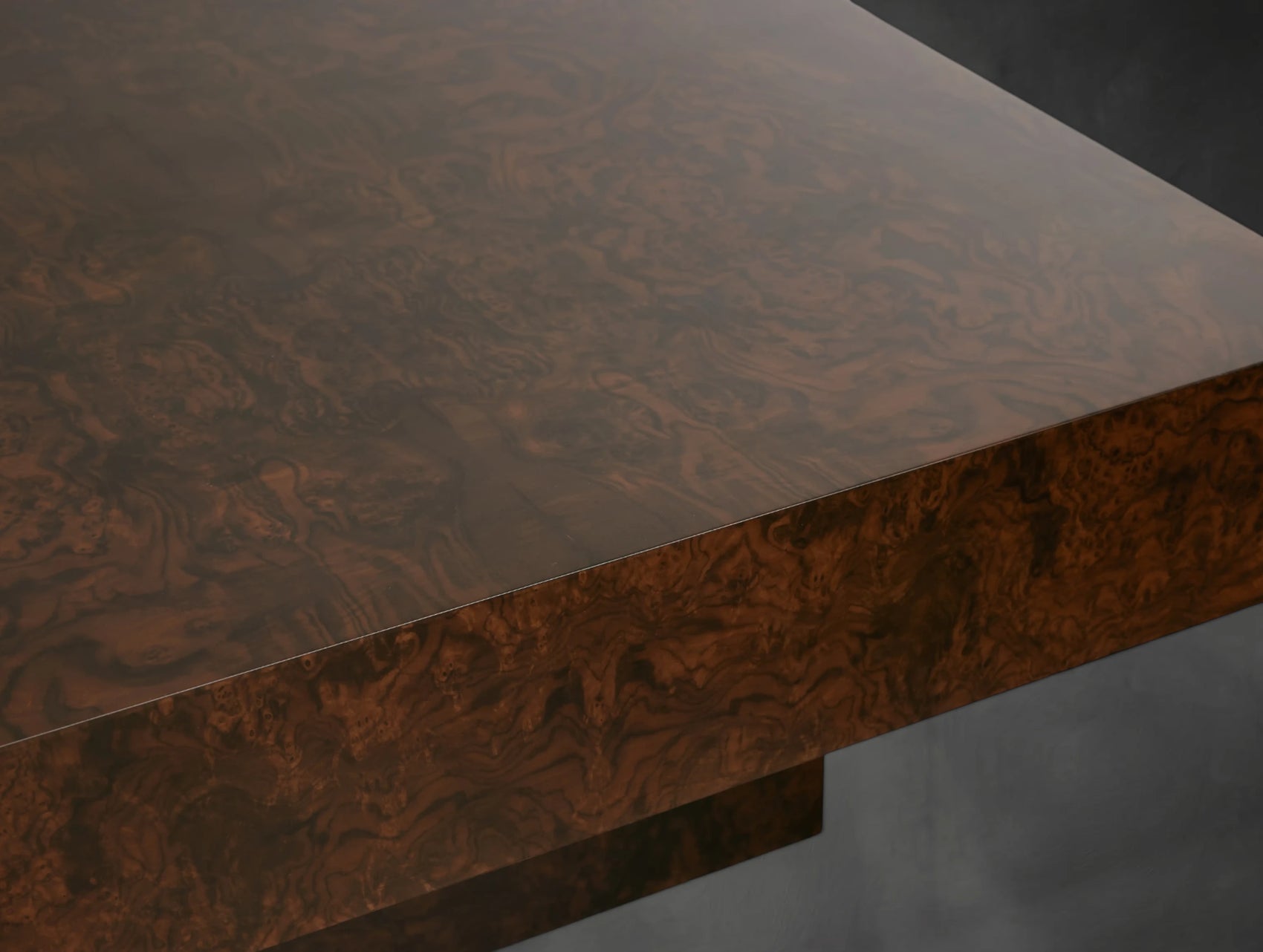 Burlwood Monolith Coffee Table
