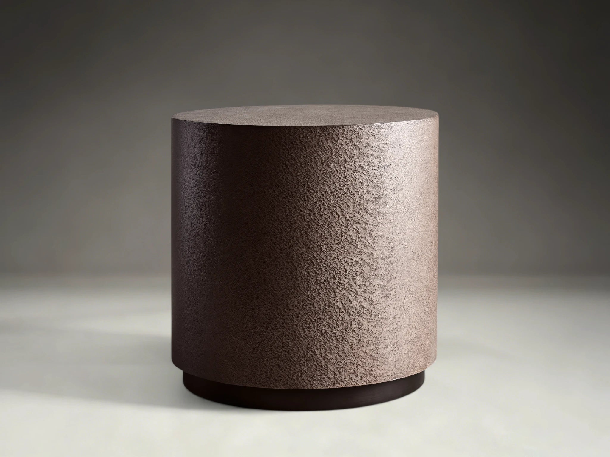 Malvern Round Plinth End Table