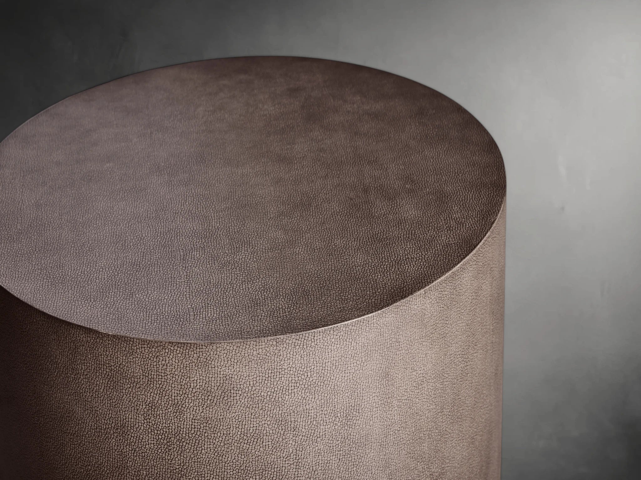 Malvern Round Plinth End Table