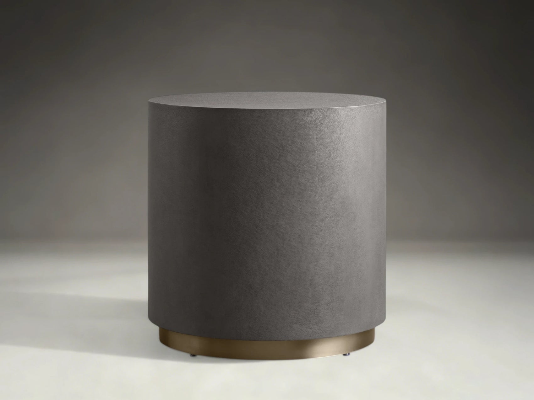 Malvern Round Plinth End Table