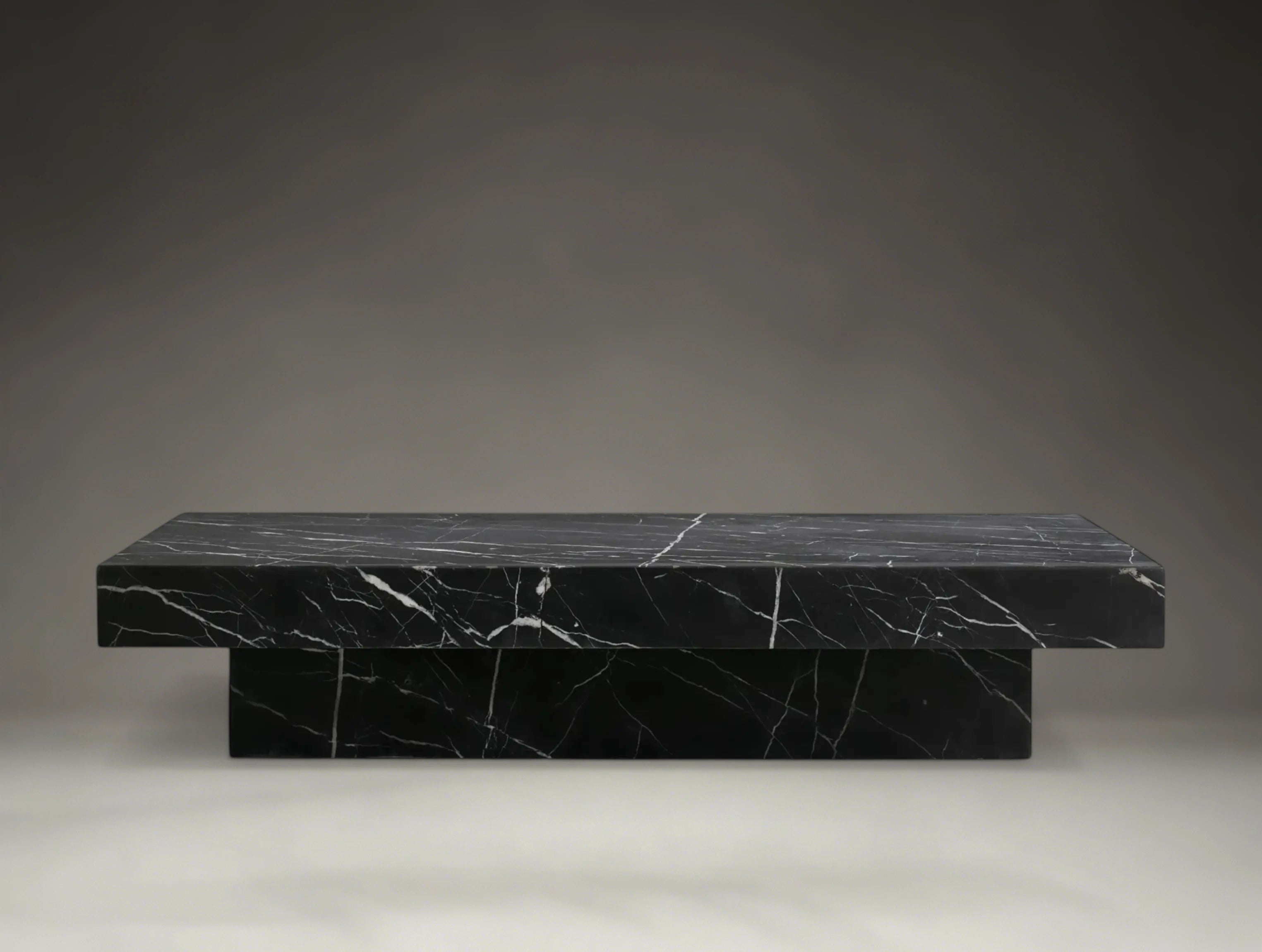 Burlwood Stone Coffee Table