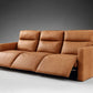 Roland Leather Three-Piece Motion Corner Sectional Sofa