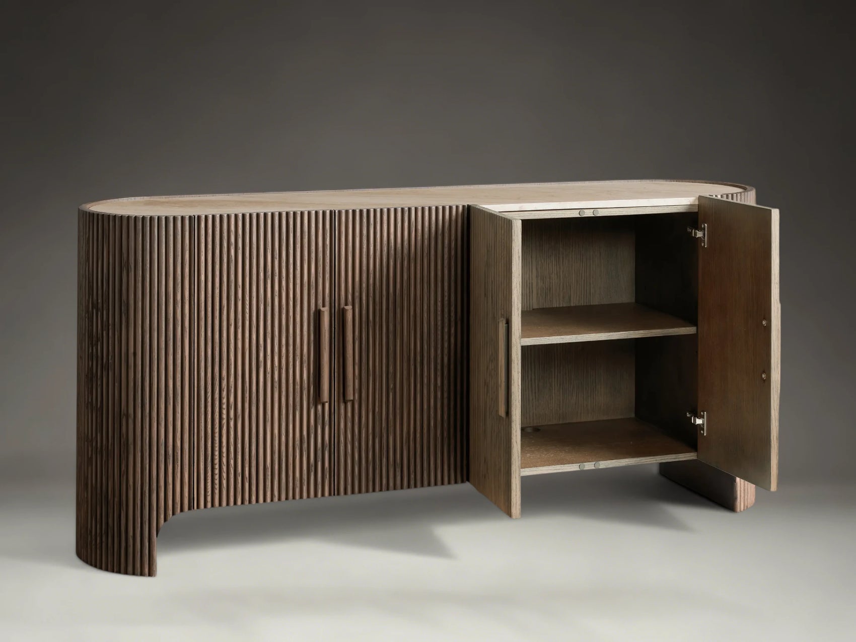 Avero Curved Reeded Sideboard