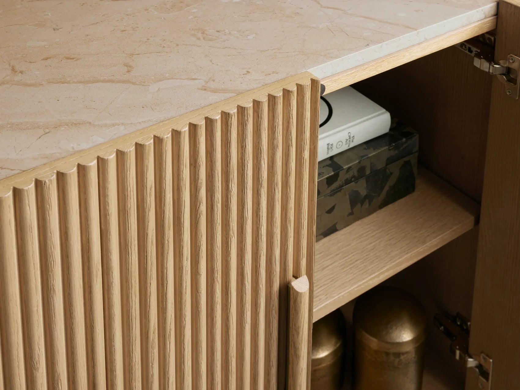 Avero Curved Reeded Sideboard