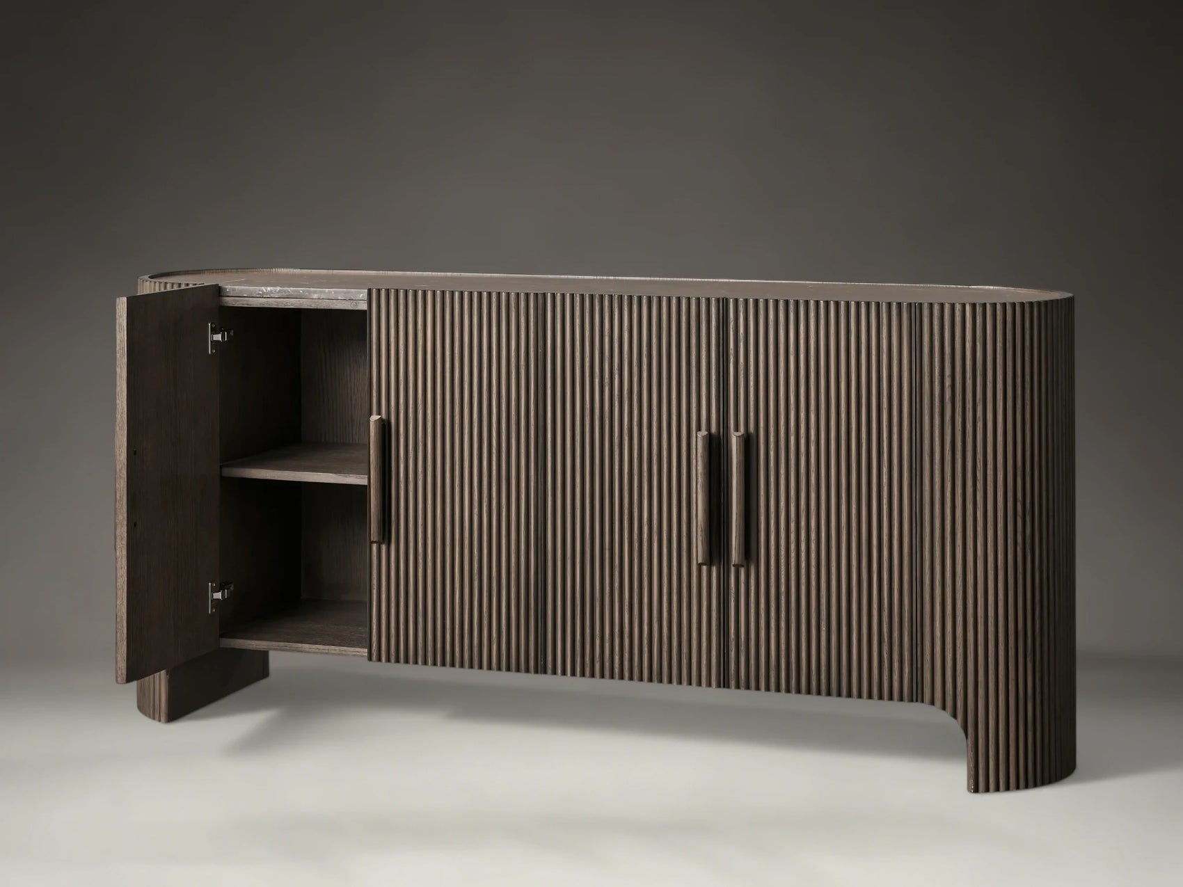 Avero Curved Reeded Sideboard