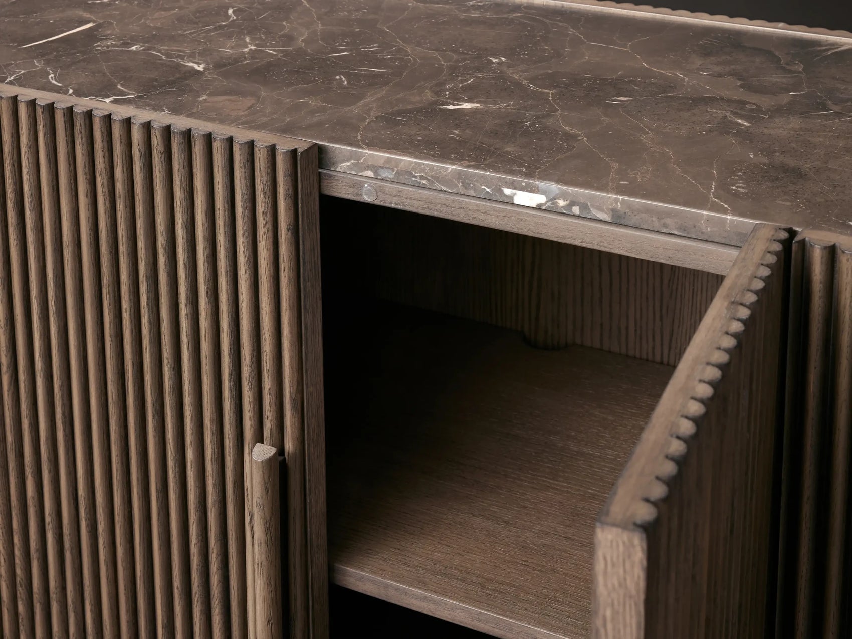 Avero Curved Reeded Sideboard