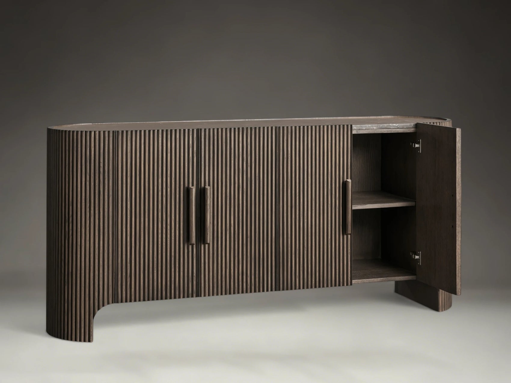 Avero Curved Reeded Sideboard