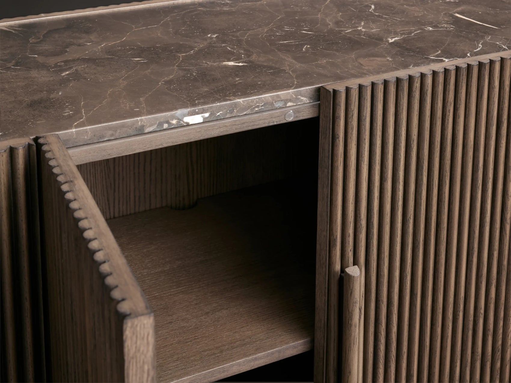 Avero Curved Reeded Sideboard