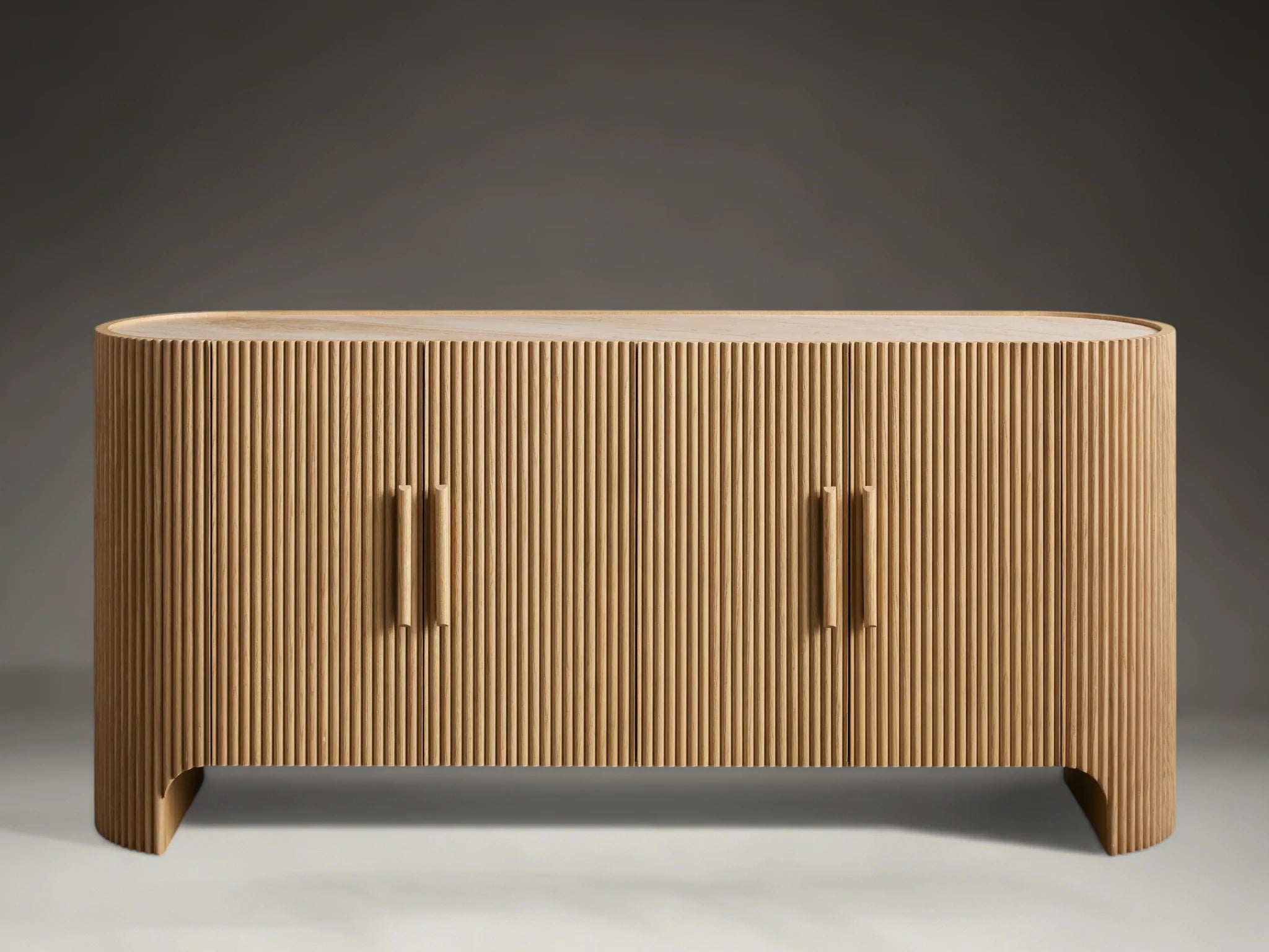 Avero Curved Reeded Sideboard