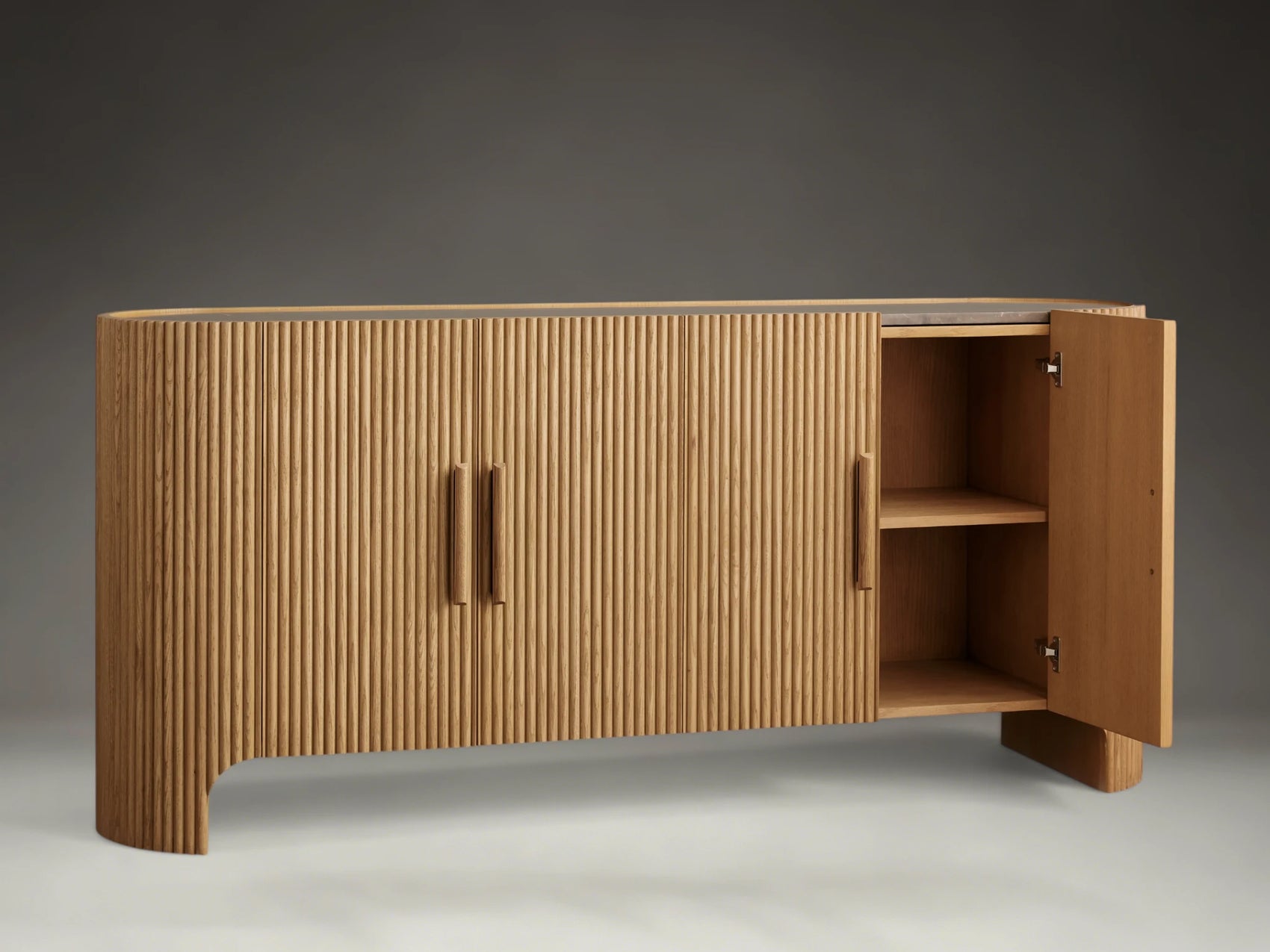Avero Curved Reeded Sideboard