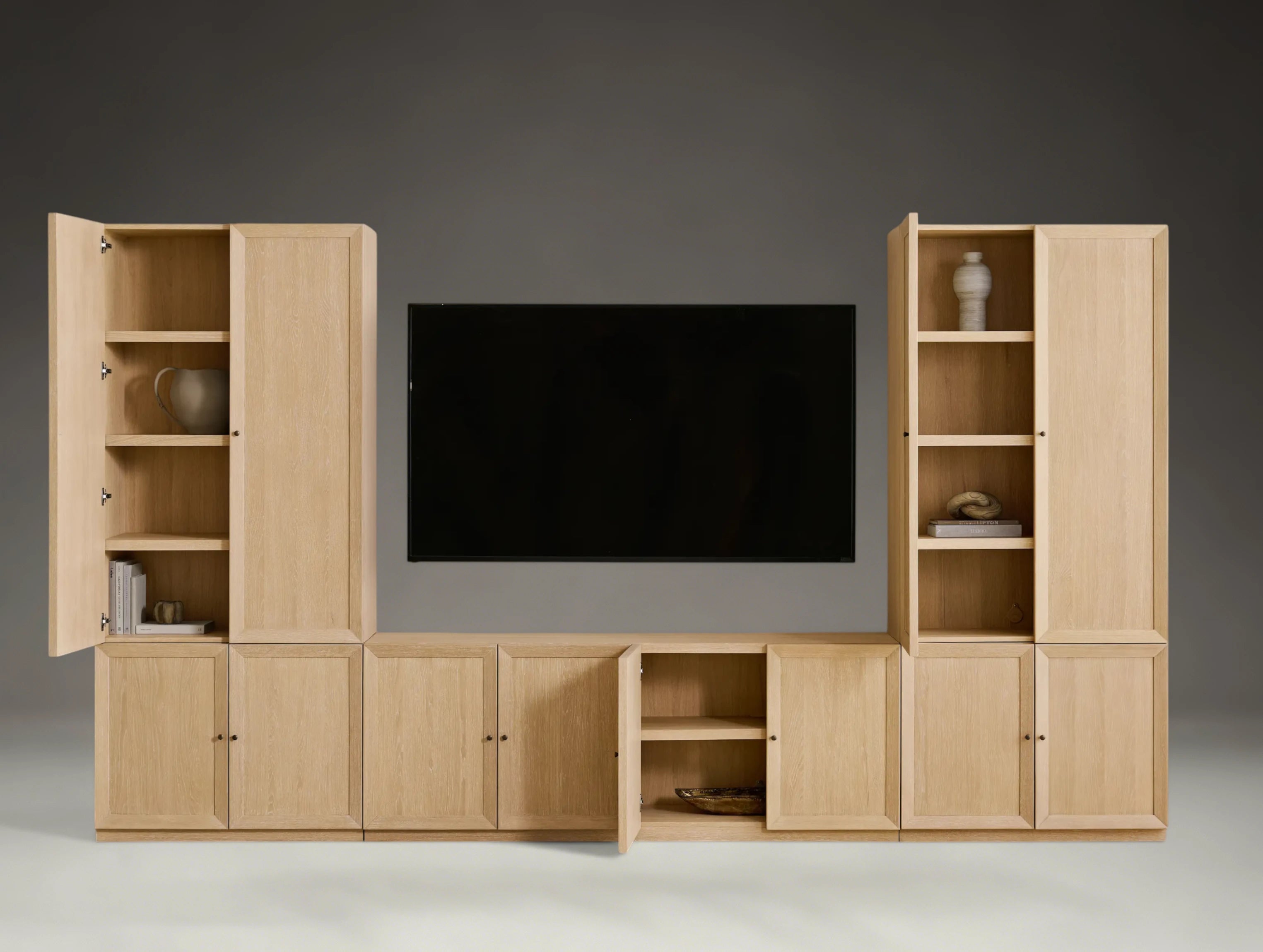 Norvane Modular Media Cabinet Set