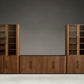Modular Glass Media Cabinet Set